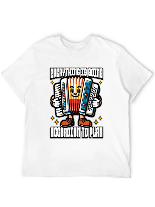 Funny Accordion Cartoon T-Shirt
