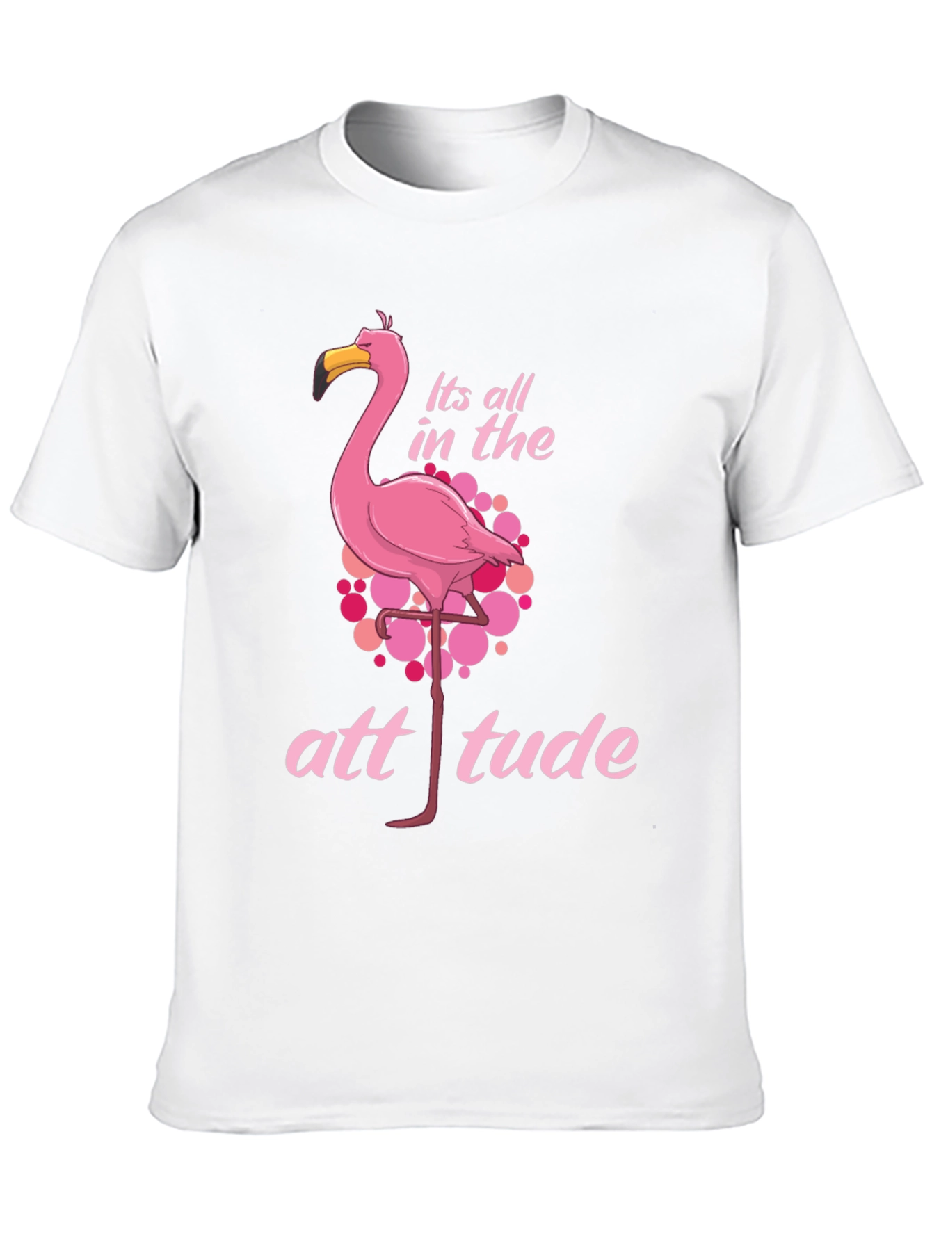 Flamingo Attitude Black T-Shirt