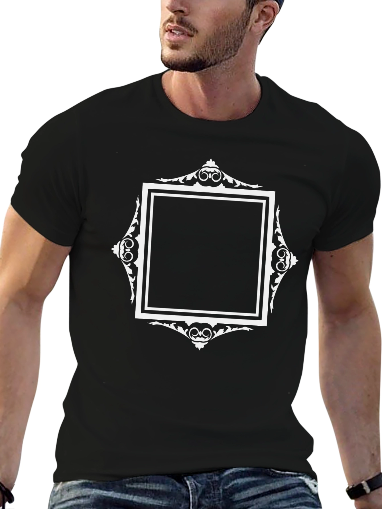 Framed Graphic Tee - Modern Style