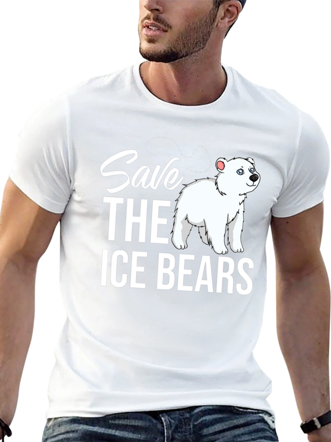 Save the Ice Bears Graphic Tee - Black