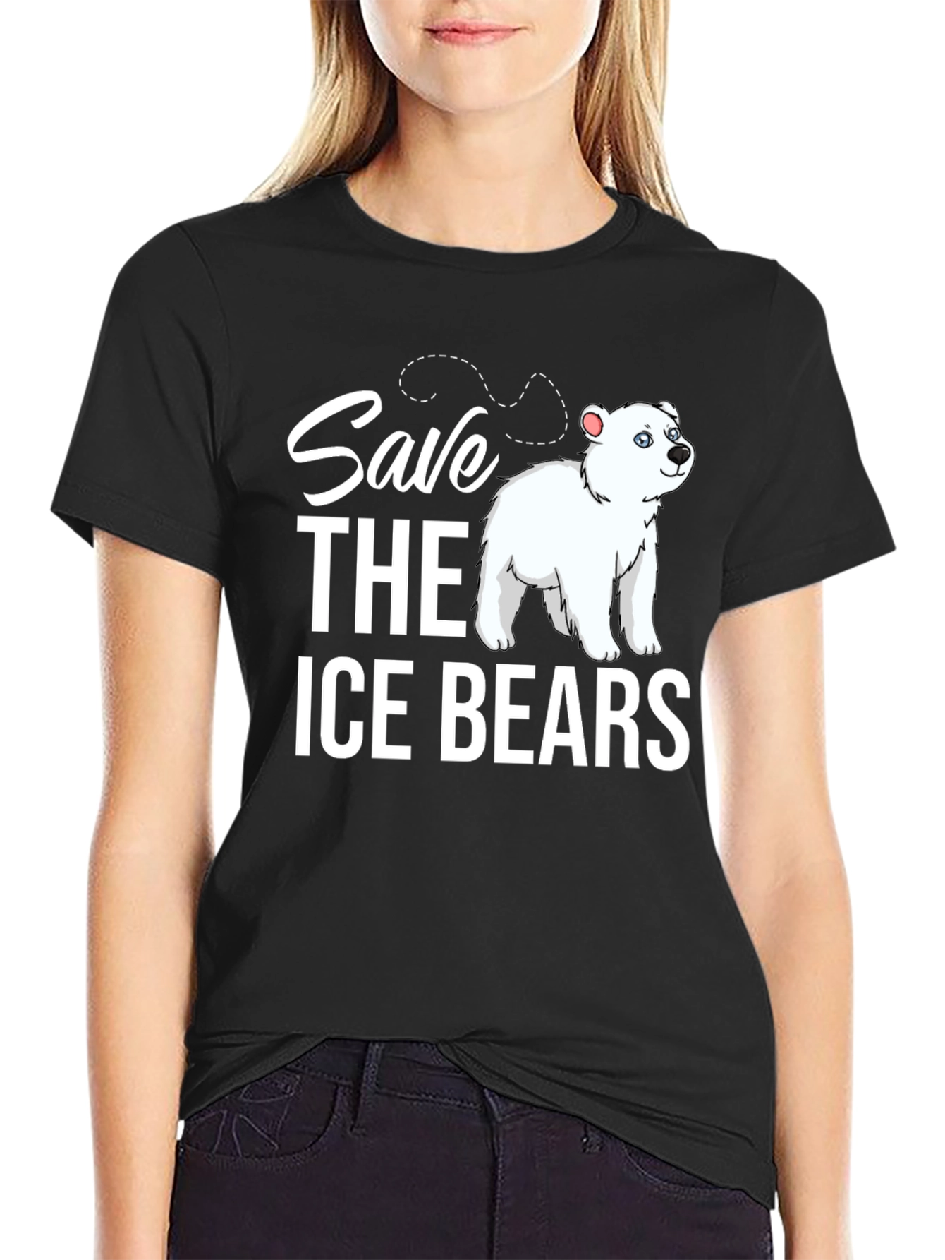 Save the Ice Bears Graphic Tee - Black