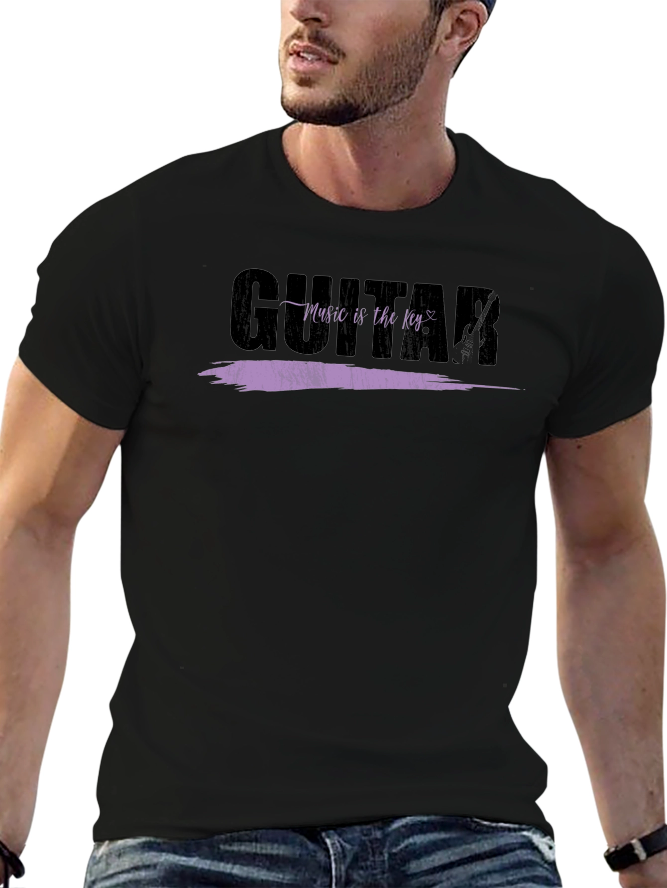 Guitar Music is Key Graphic Tee - Unisex