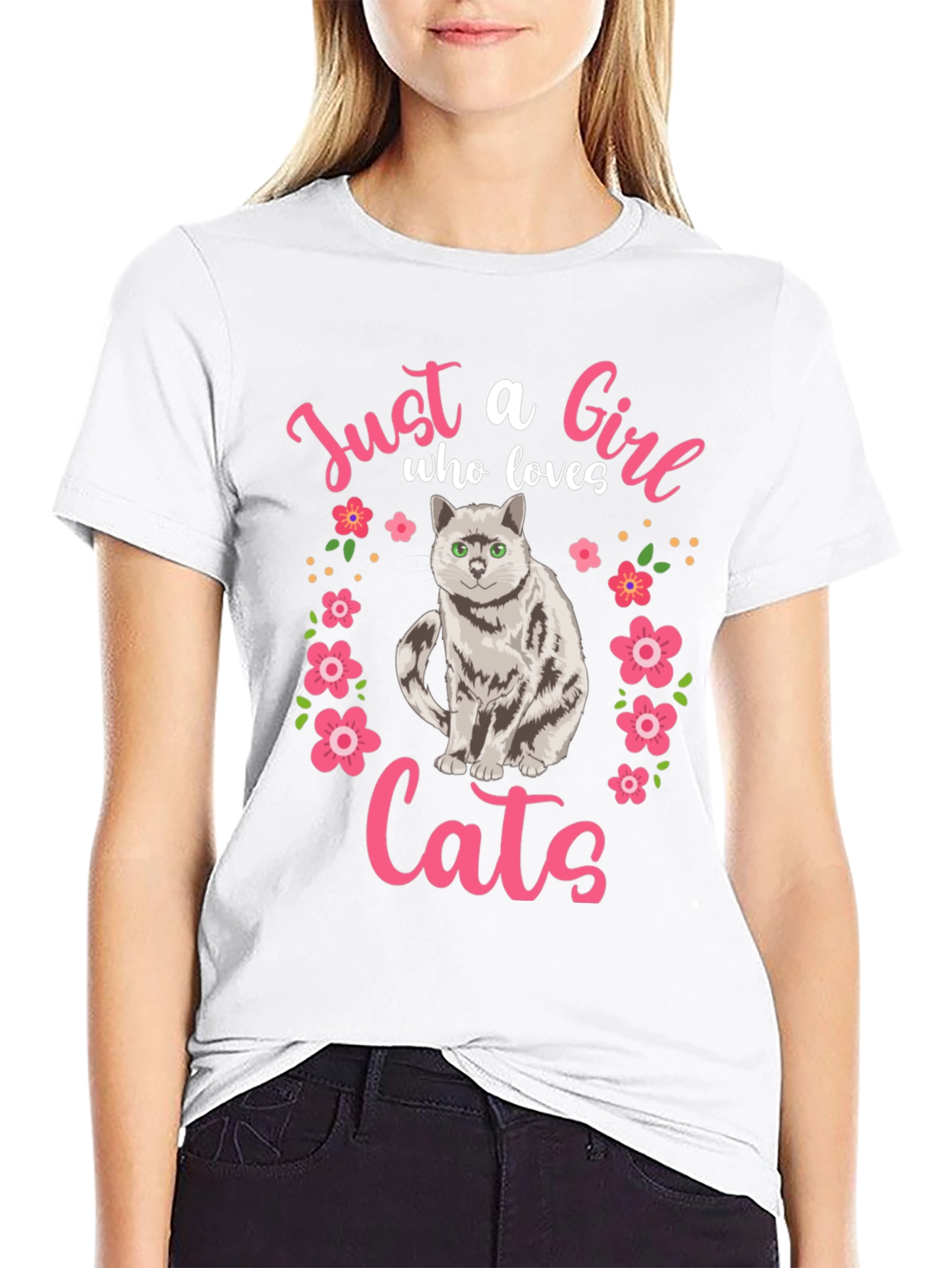 Just a Girl Who Loves Cats T-Shirt