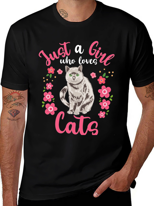 Just a Girl Who Loves Cats T-Shirt