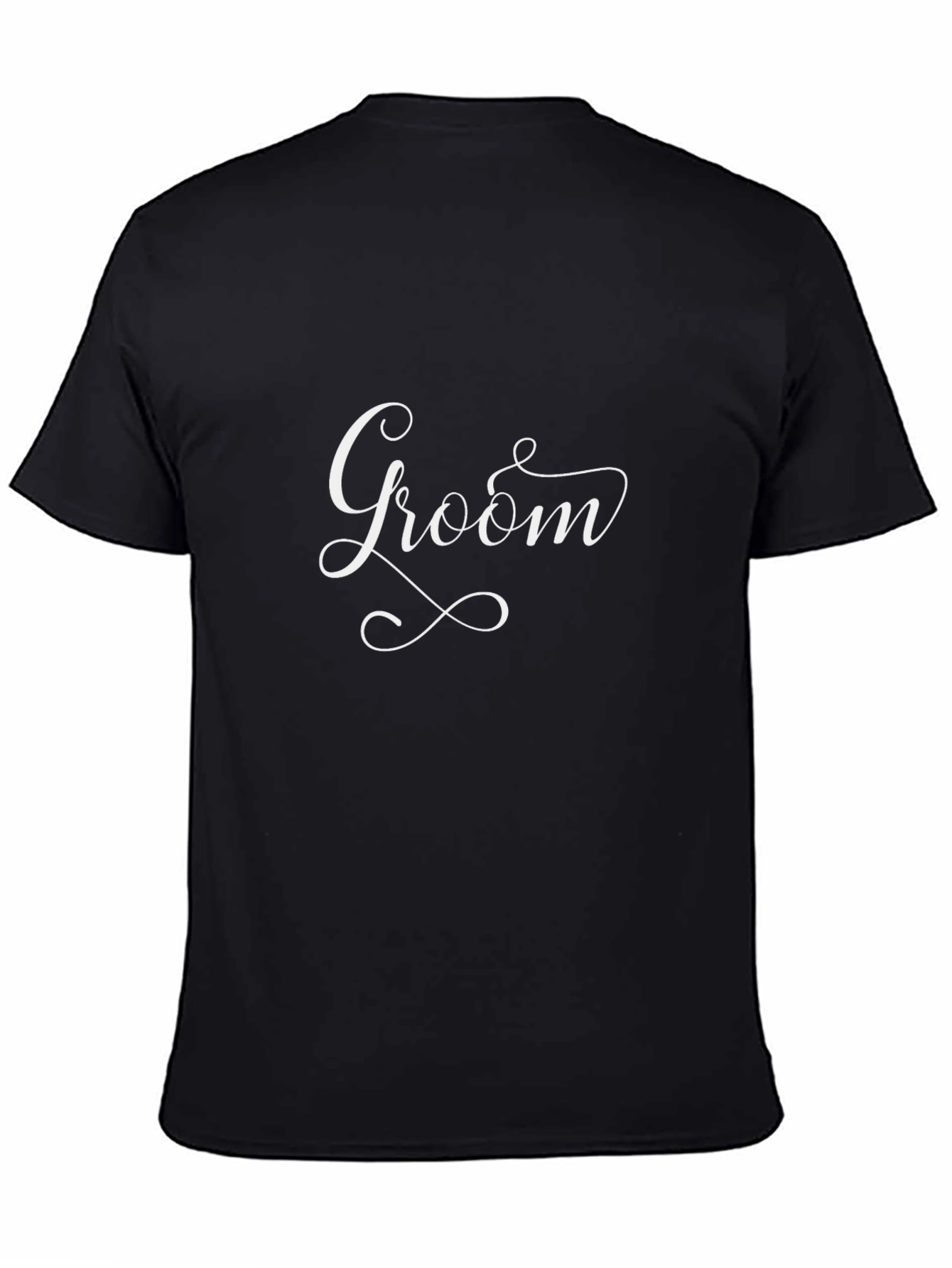 Groom Script Black T-Shirt