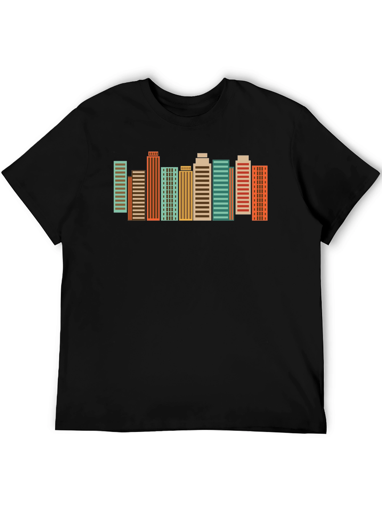 Retro Cityscape Graphic Tee - Urban Style