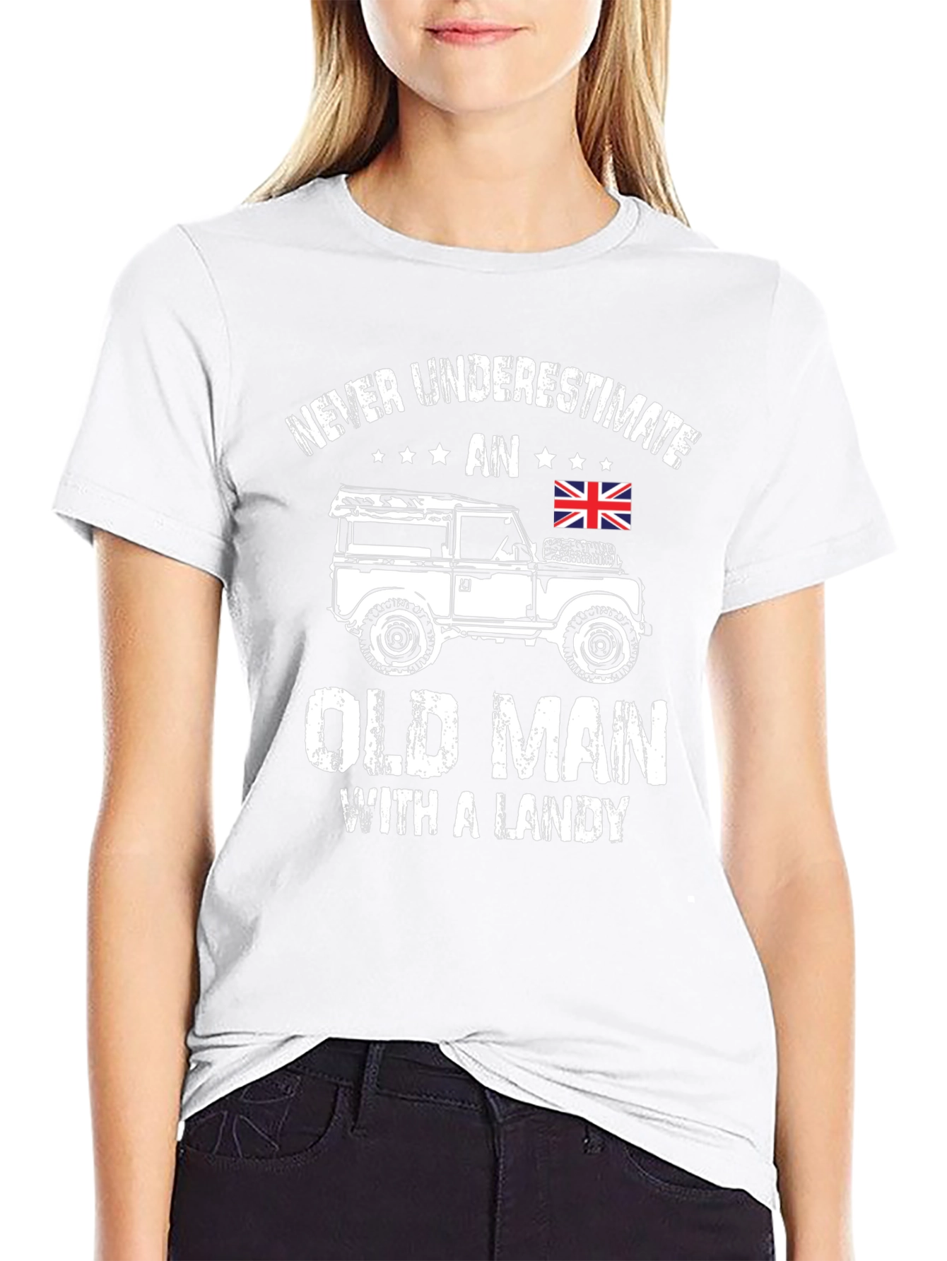 Never Underestimate Old Man with Landy T-Shirt