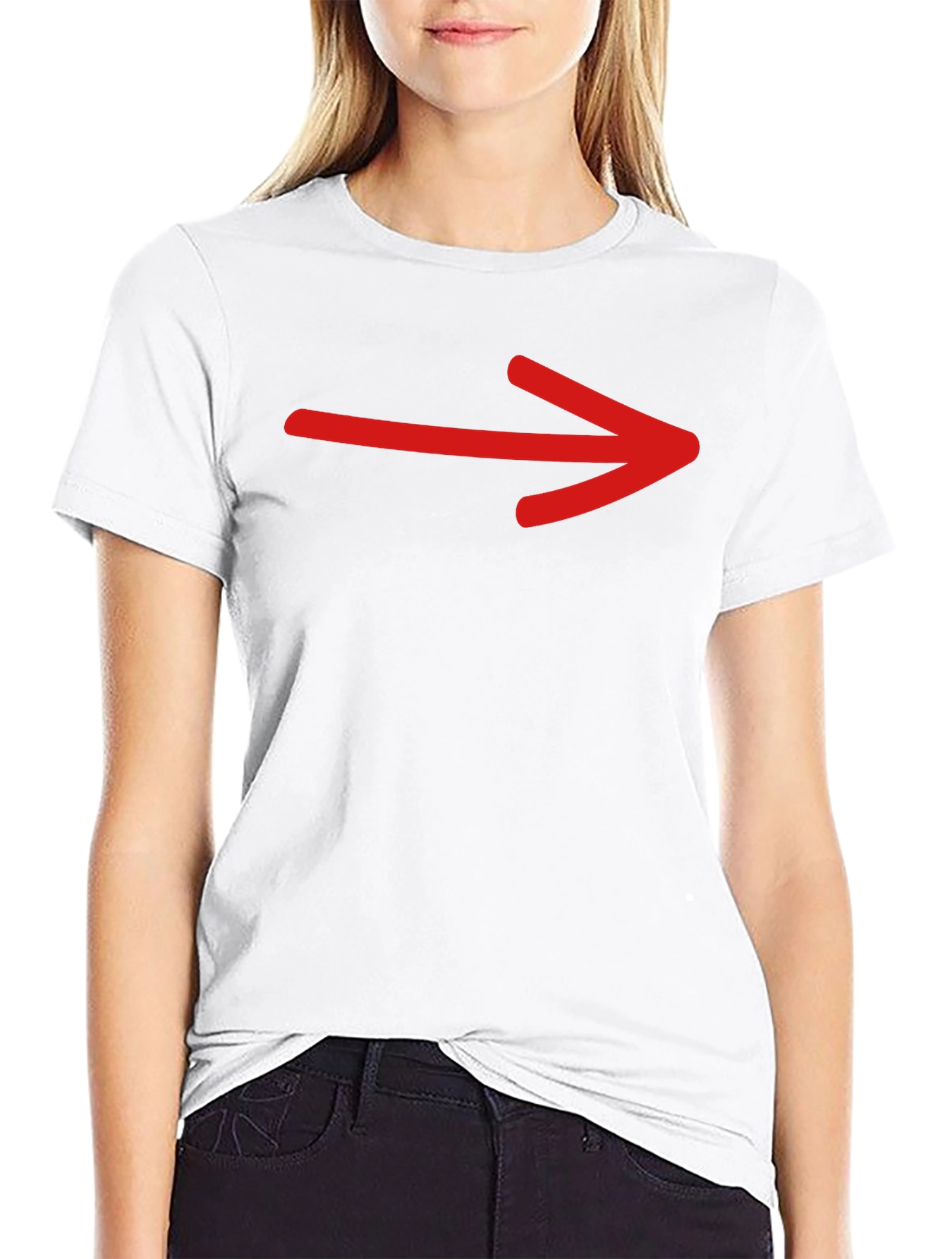 Arrow Graphic Tee - Modern Directional Style