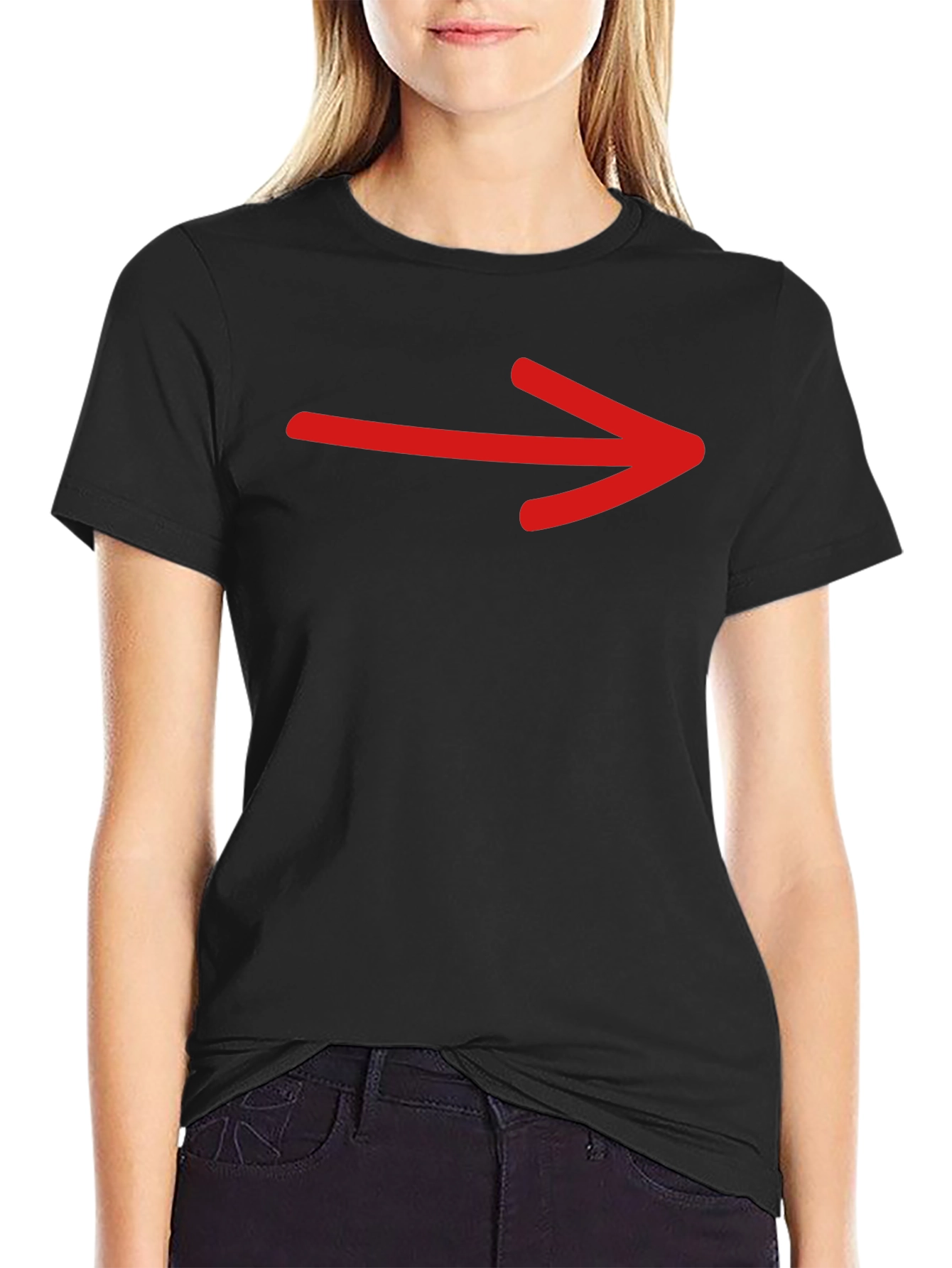 Arrow Graphic Tee - Modern Directional Style