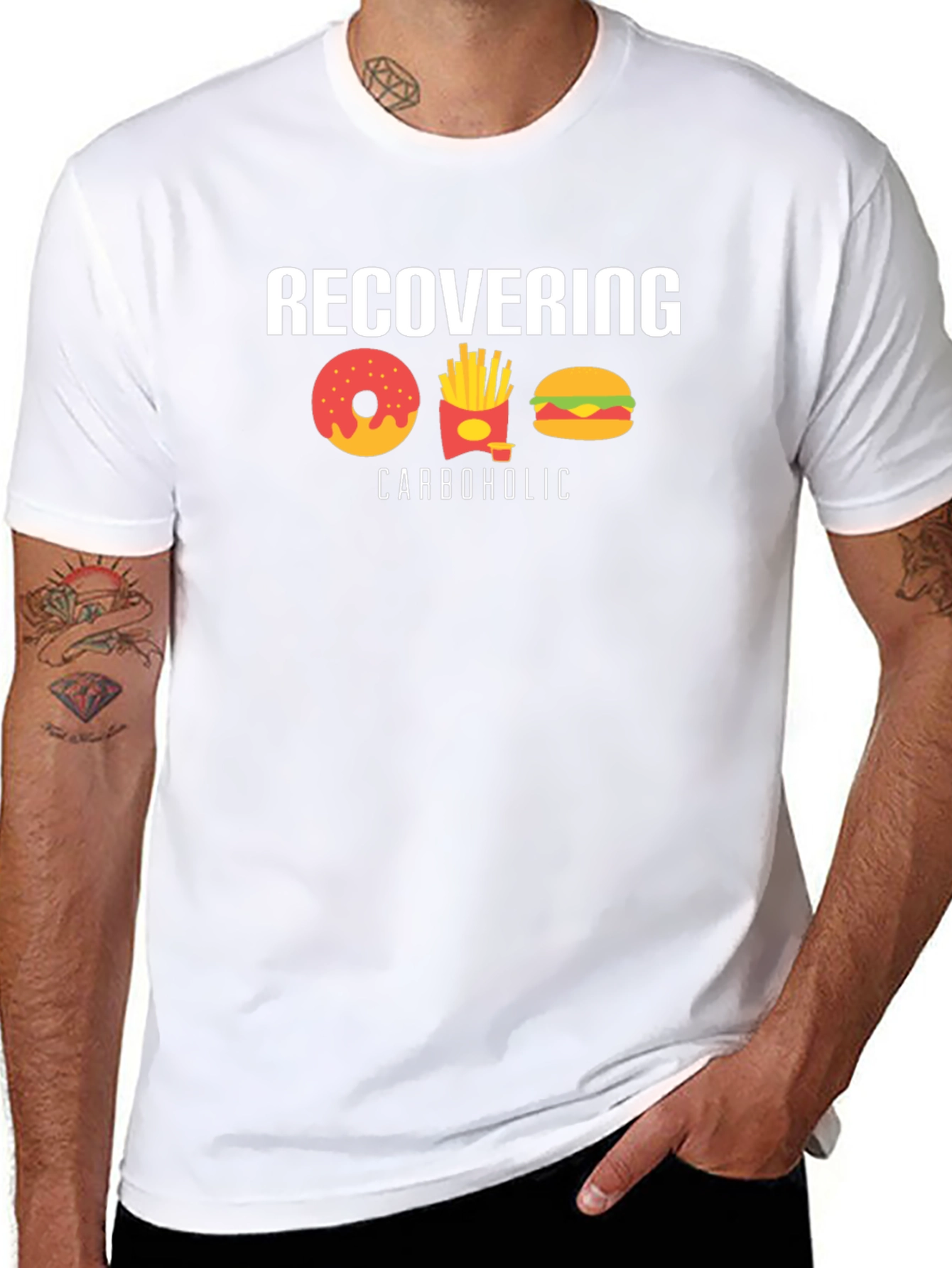 Recovering Carboholic Graphic T-Shirt