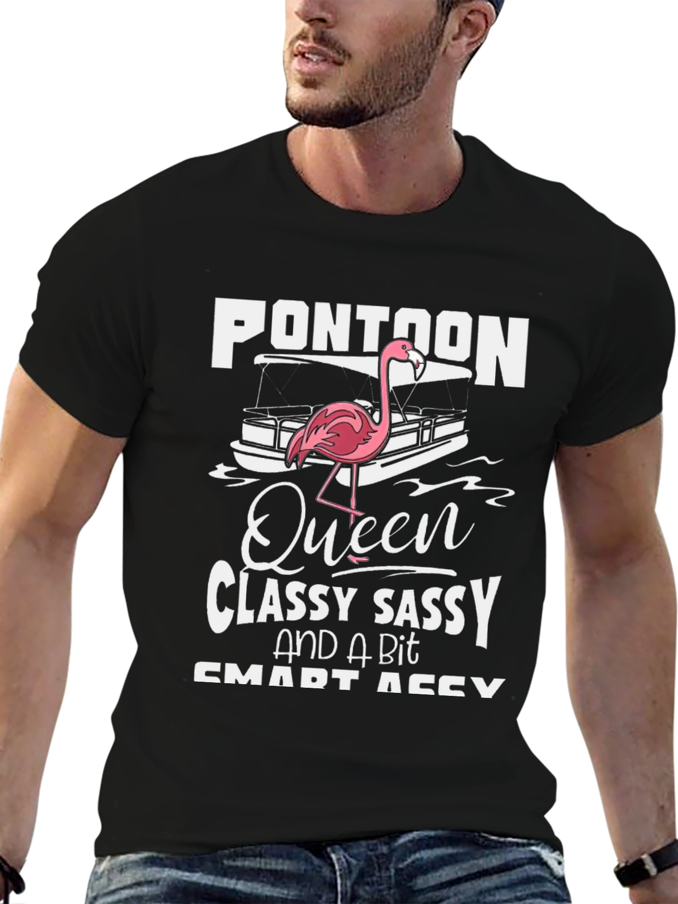Pontoon Queen Graphic Tee - Classy Sassy & Smart