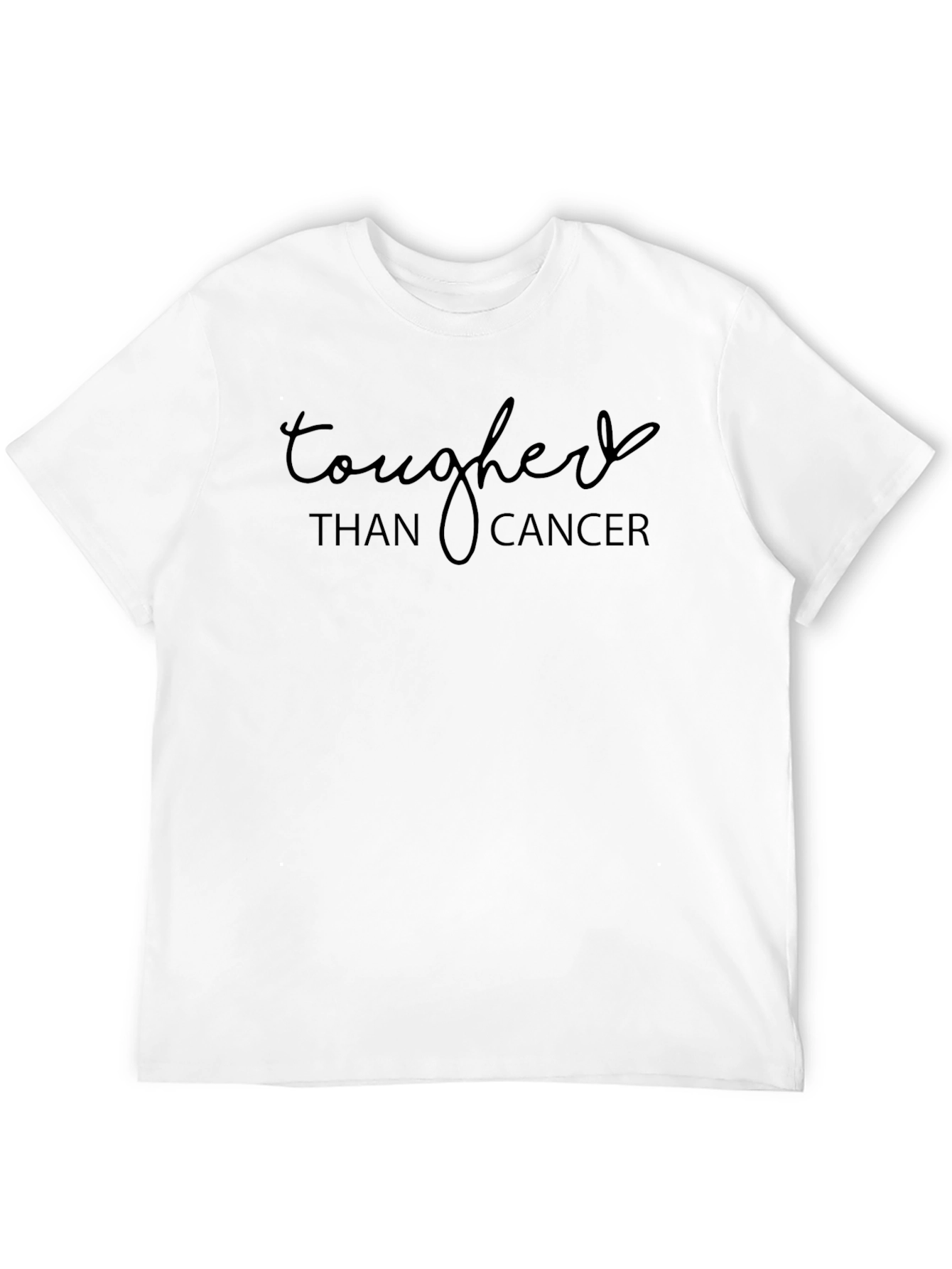 Tougher Than Cancer Black Graphic Tee