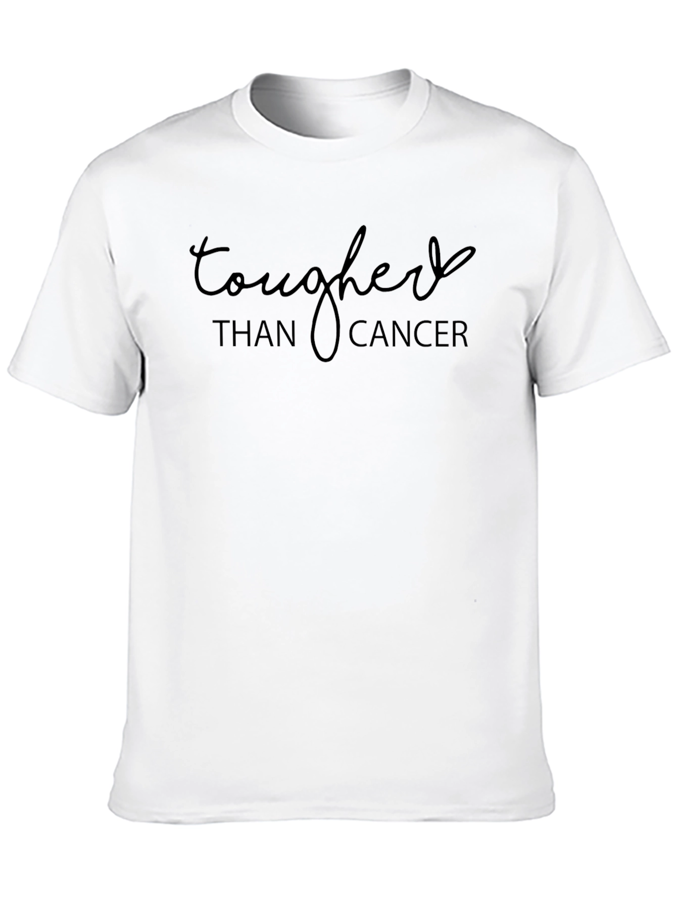 Tougher Than Cancer Black Graphic Tee