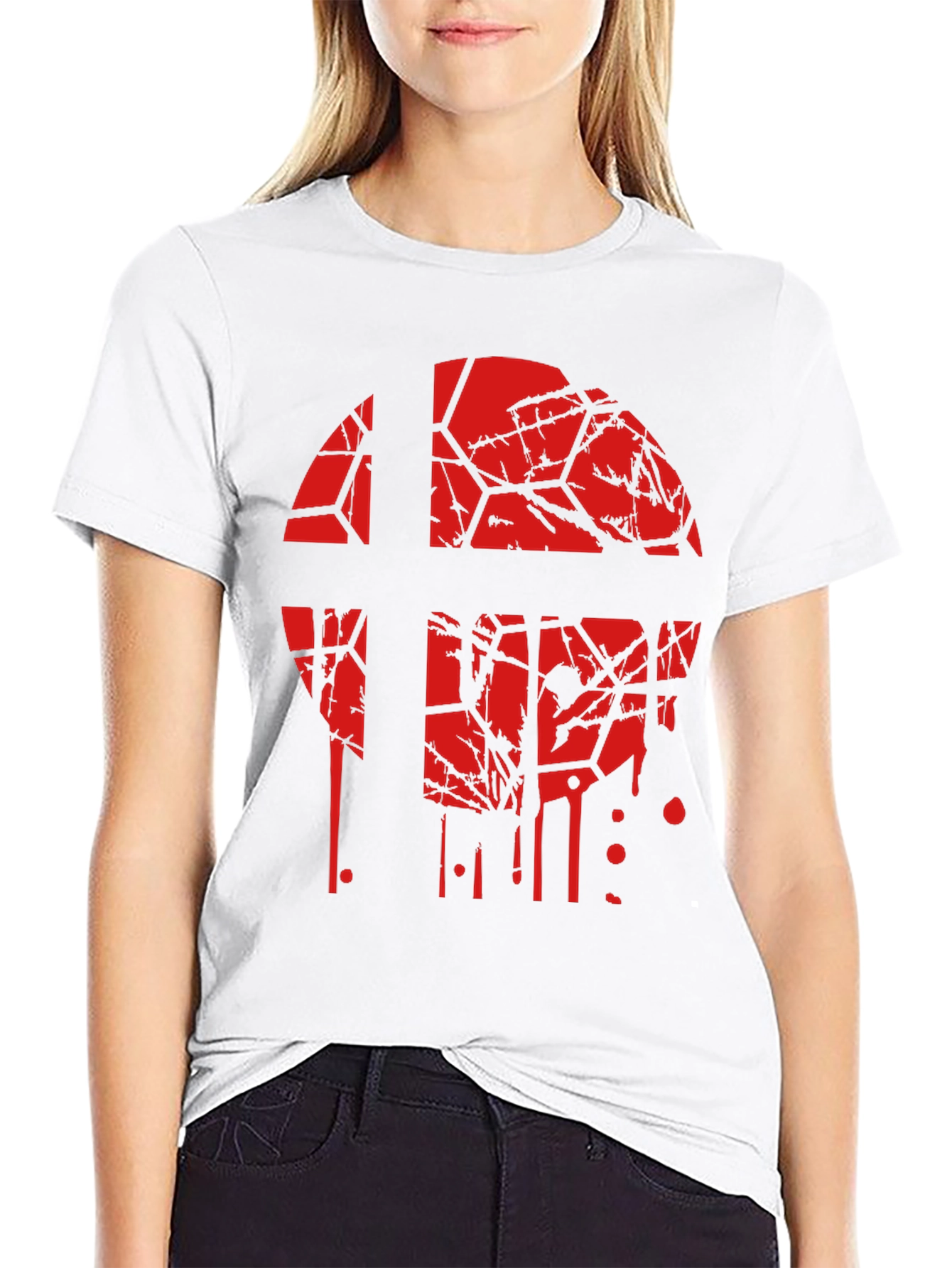Smash Bros Shattered Logo Black T-Shirt