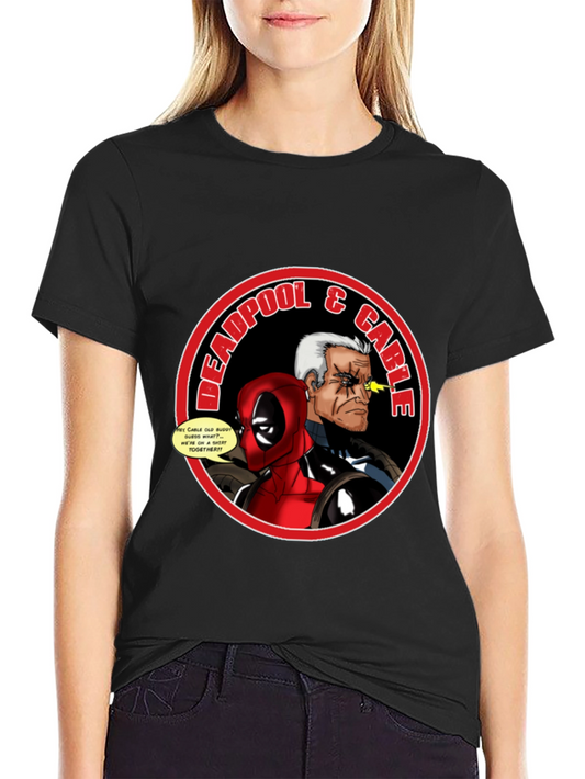 Deadpool & Cable T-Shirt: Superhero Comic Tee