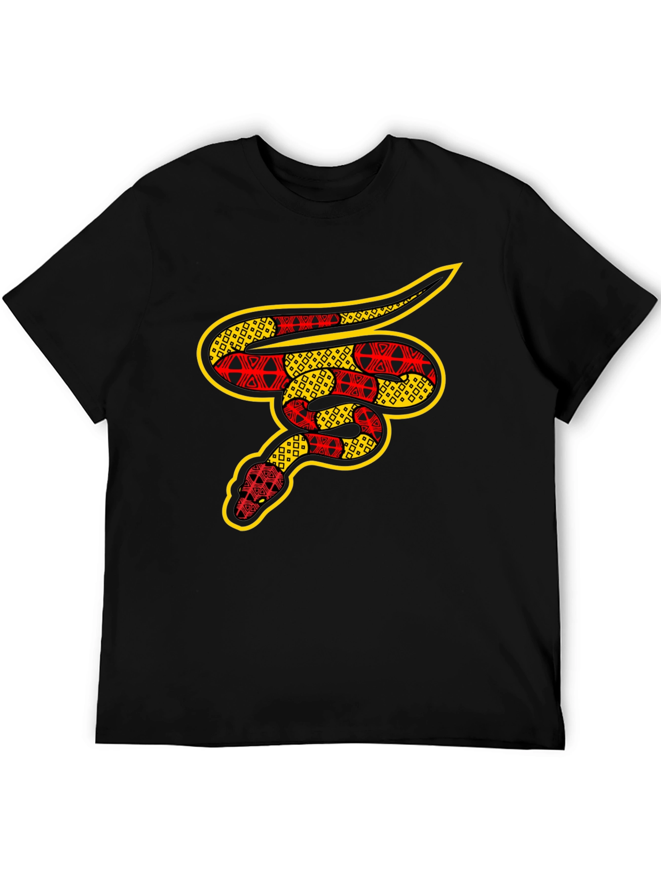Patterned Snake Graphic T-Shirt
