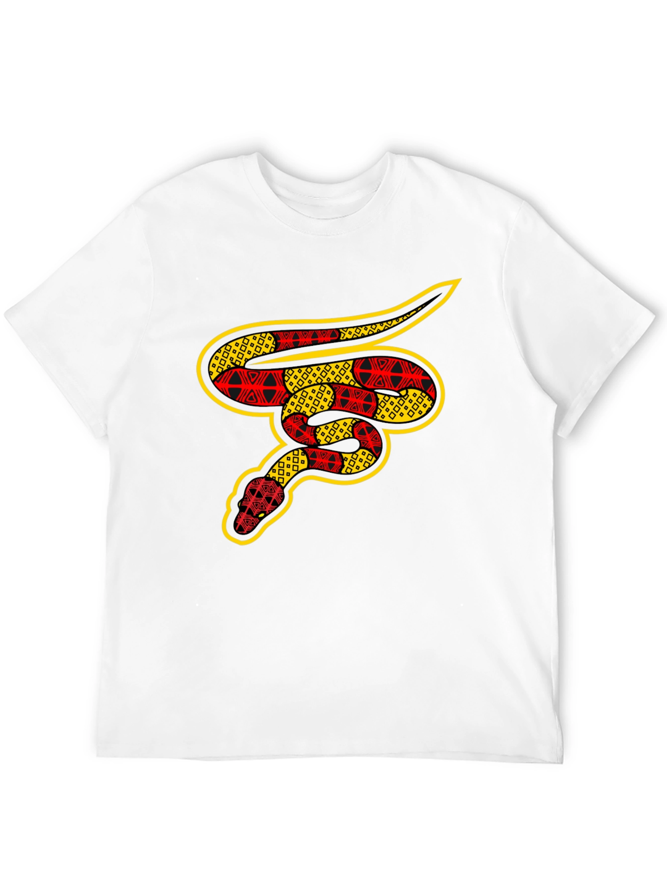 Patterned Snake Graphic T-Shirt