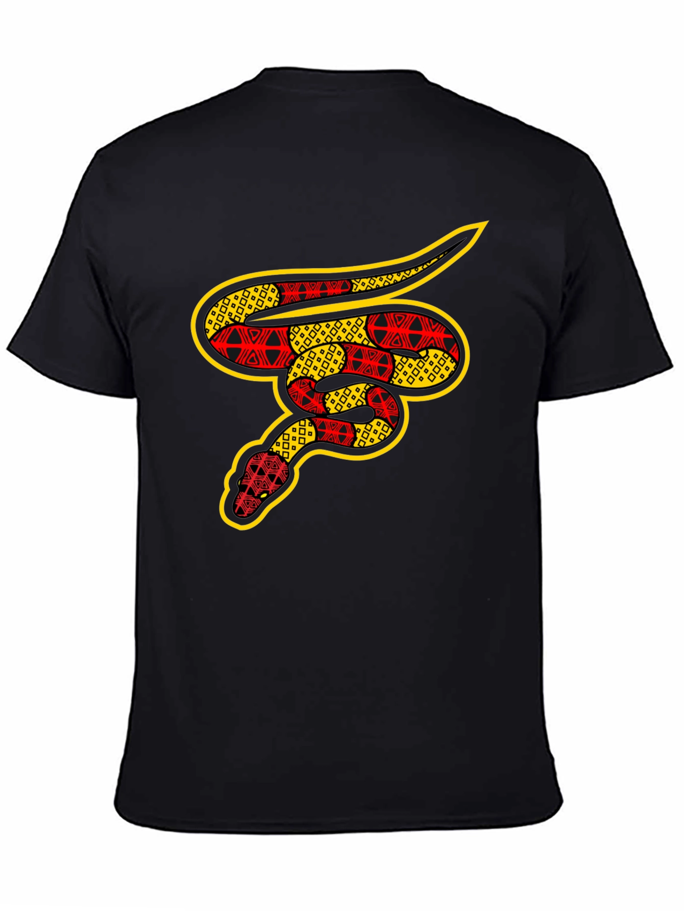 Patterned Snake Graphic T-Shirt