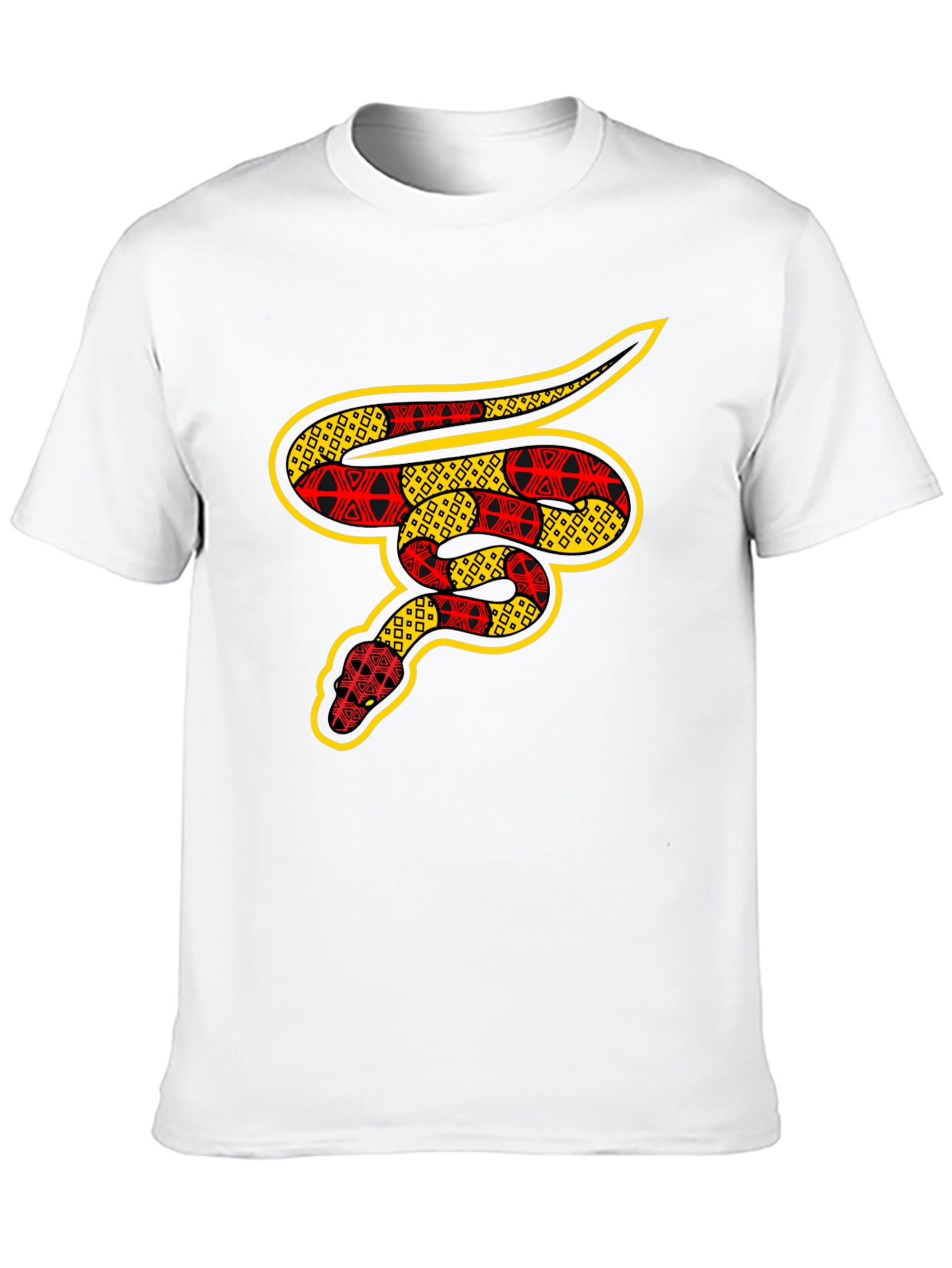 Patterned Snake Graphic T-Shirt
