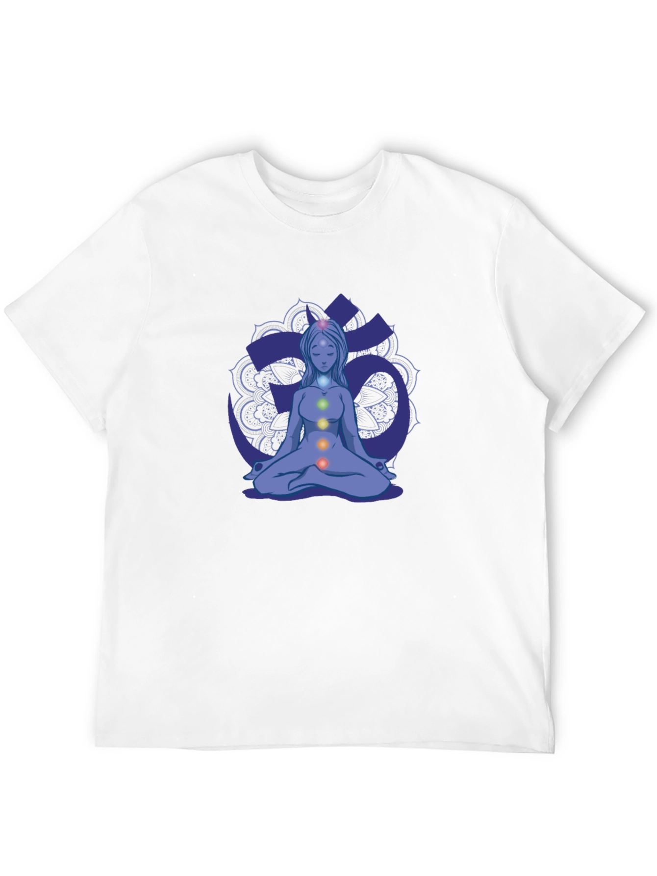 Chakra Meditation Graphic Tee - Black