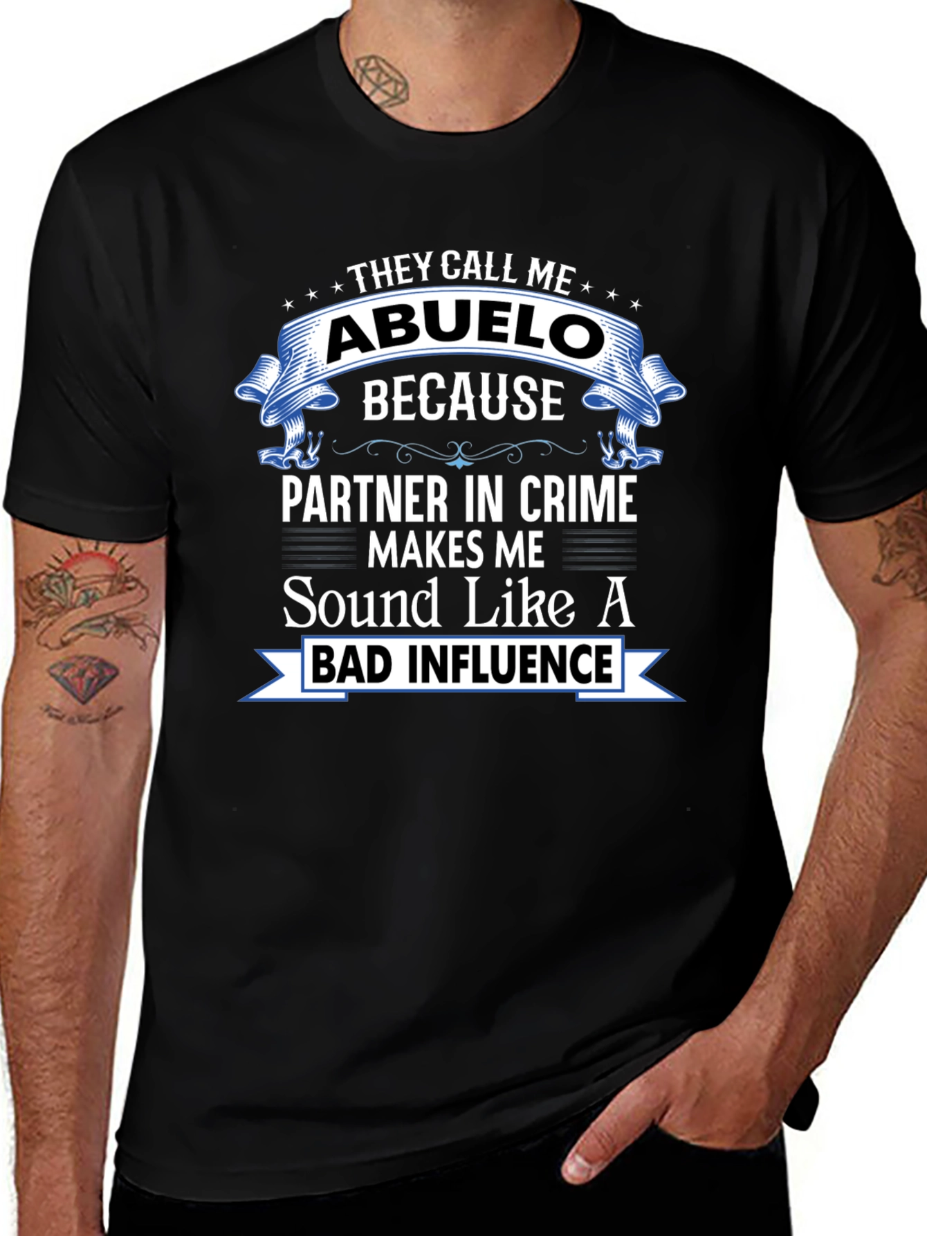 Abuelo Bad Influence Graphic T-Shirt