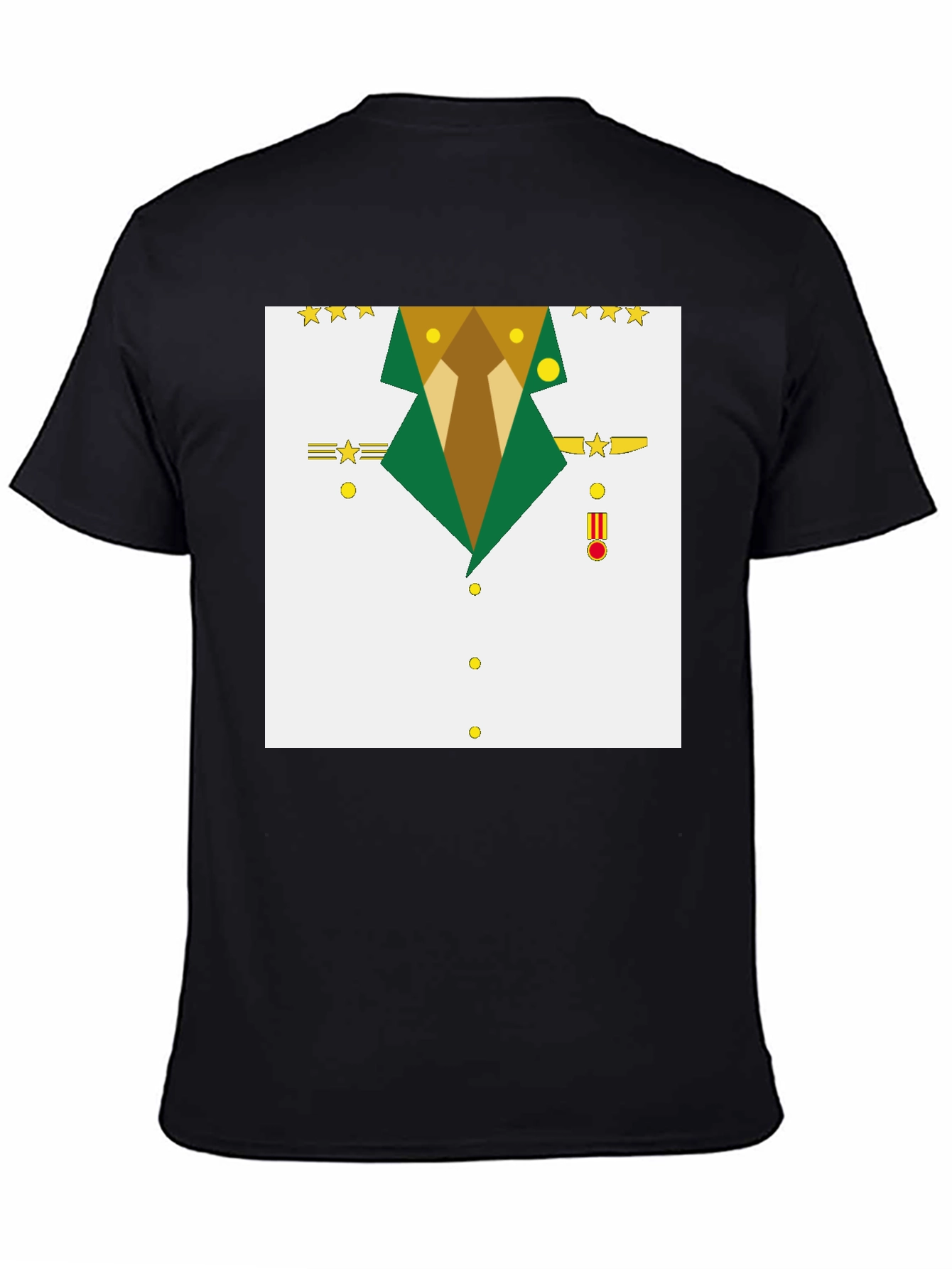 Geometric Military Uniform T-Shirt