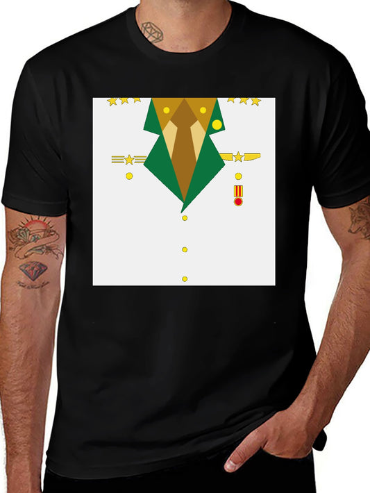 Geometric Military Uniform T-Shirt