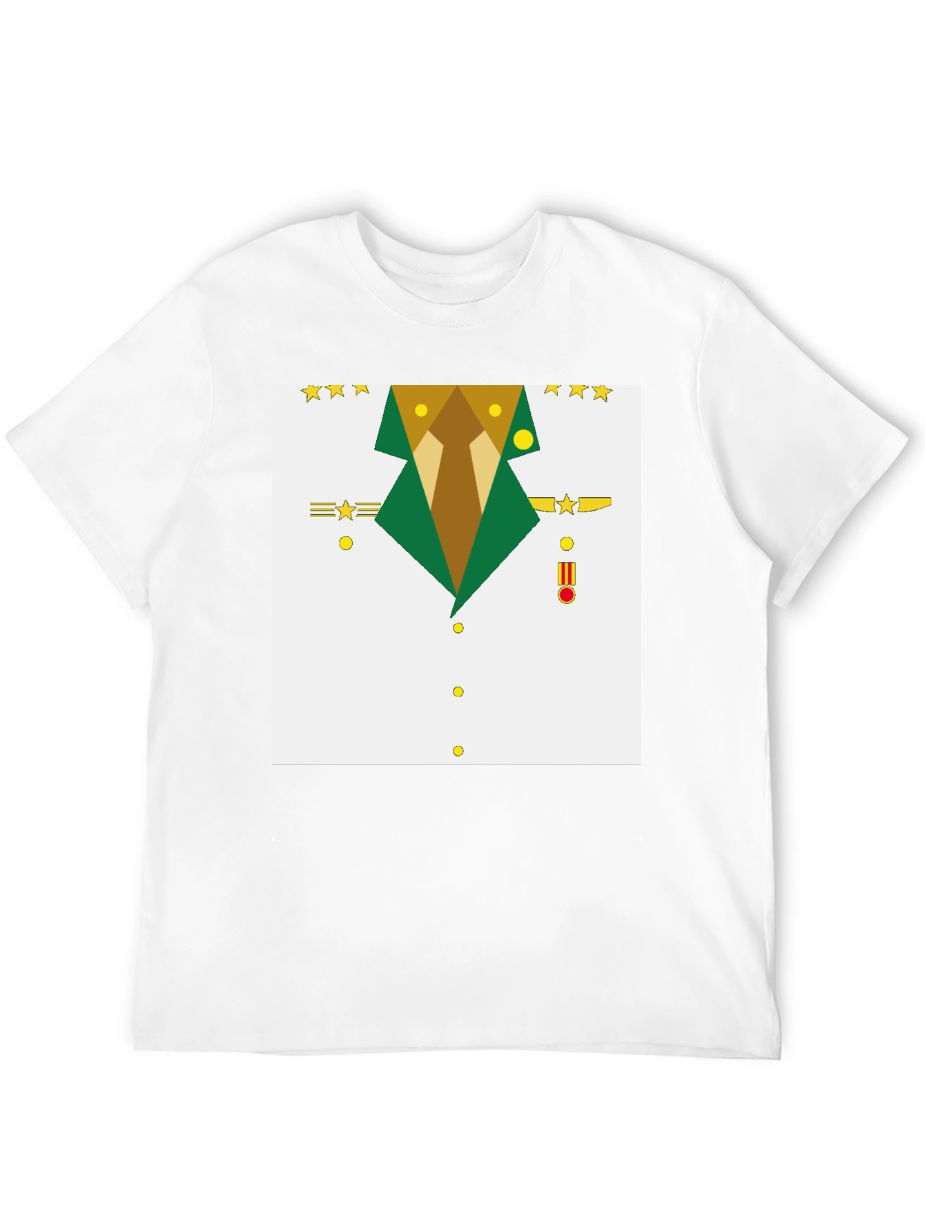 Geometric Military Uniform T-Shirt