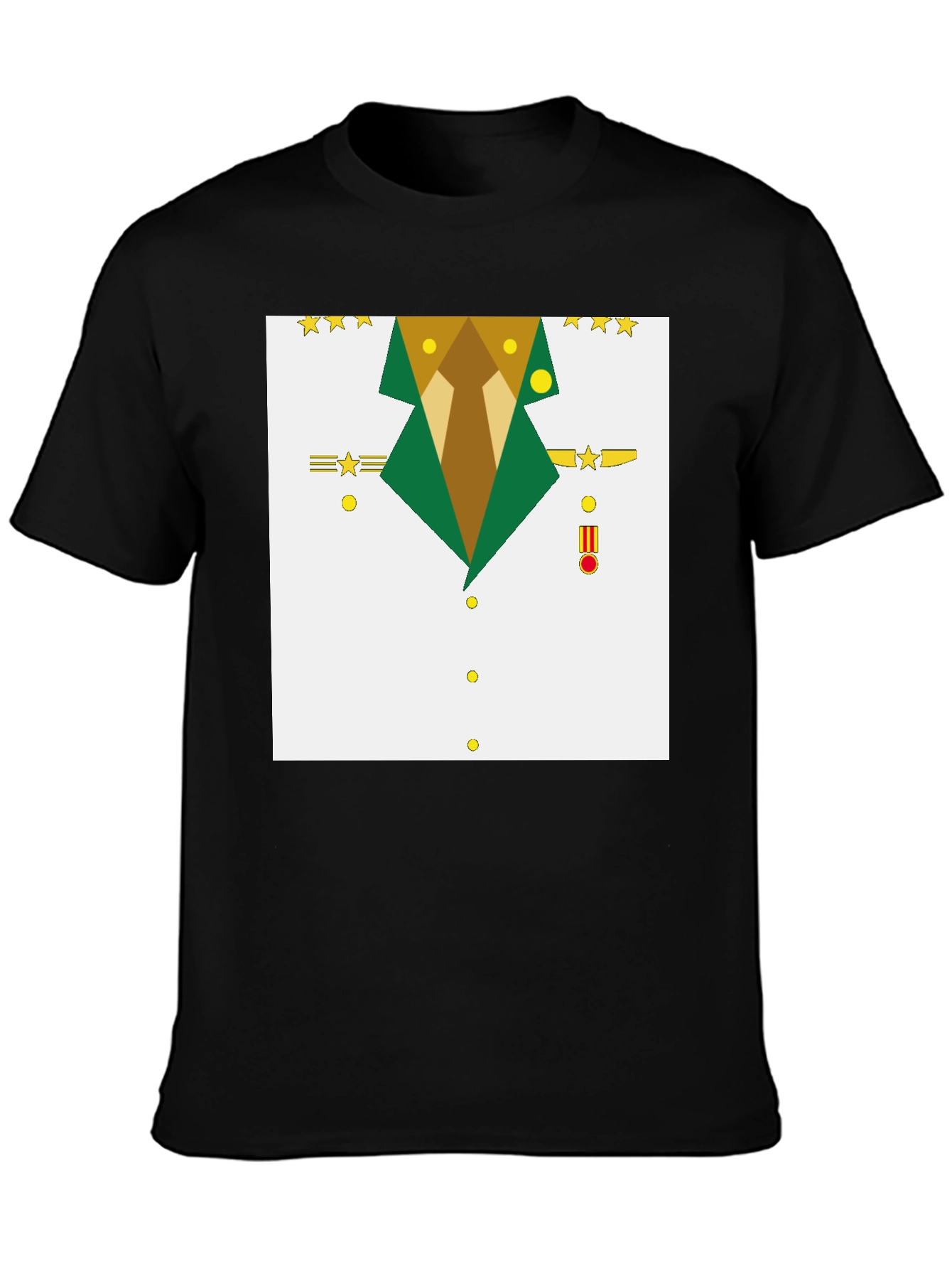 Geometric Military Uniform T-Shirt