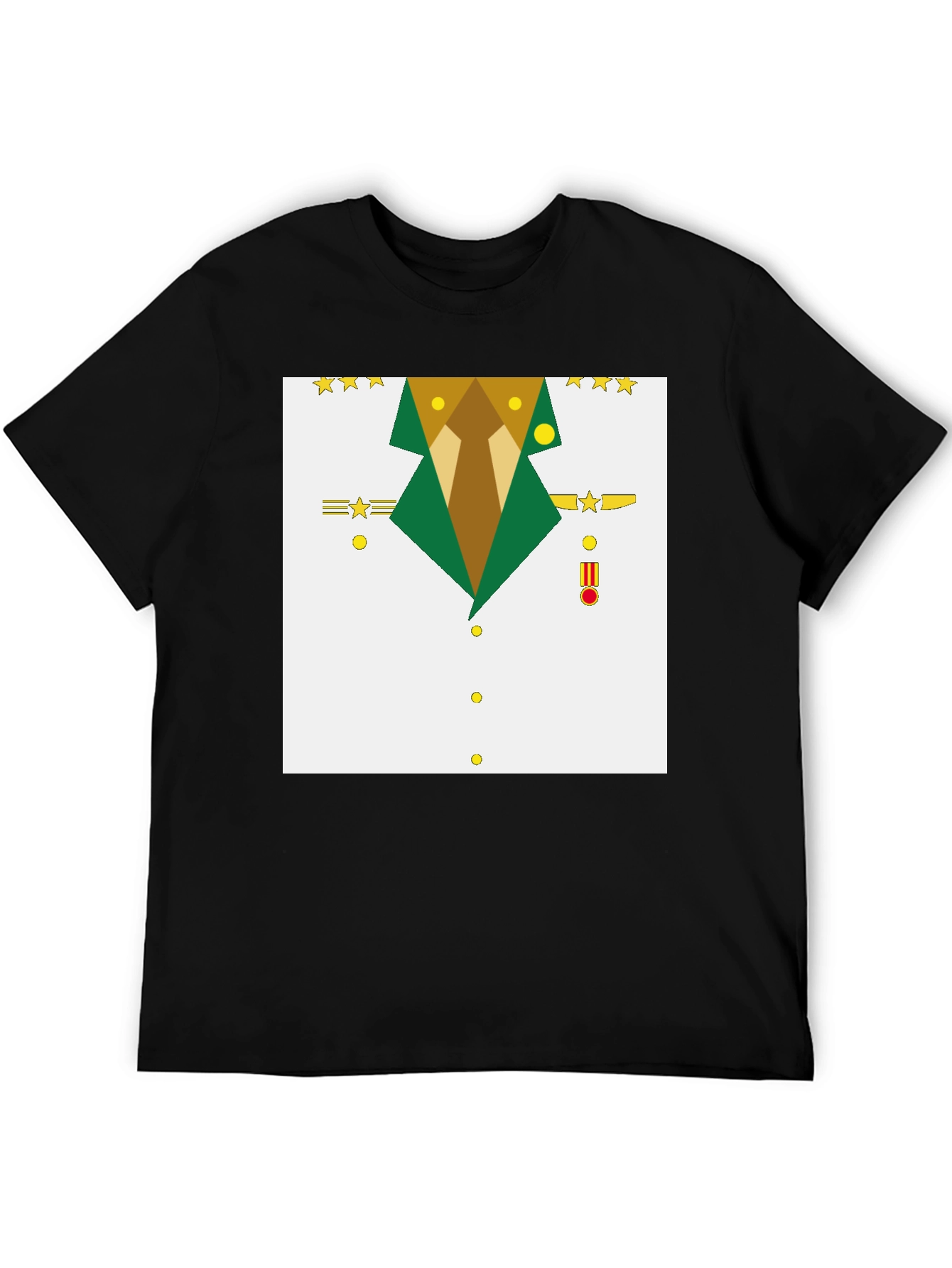 Geometric Military Uniform T-Shirt