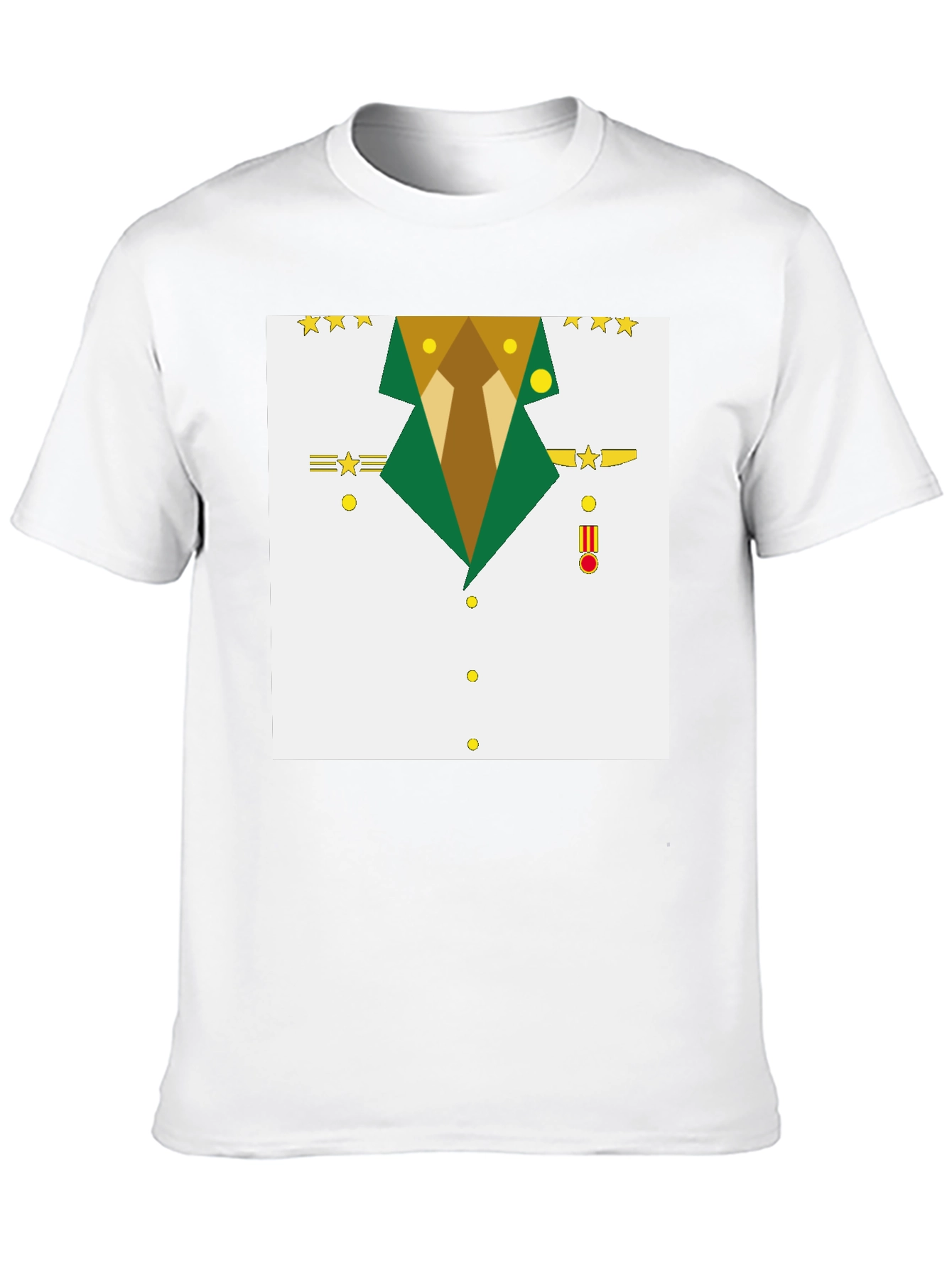 Geometric Military Uniform T-Shirt