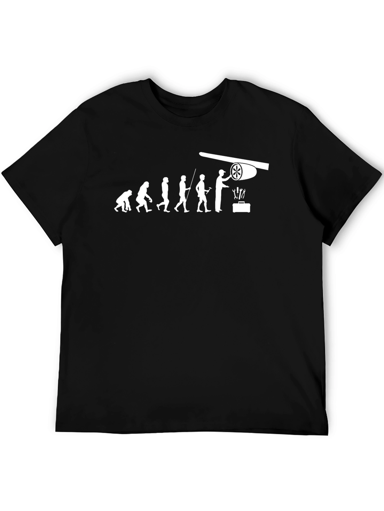 Evolution of a Pilot T-Shirt - Black Cotton Tee