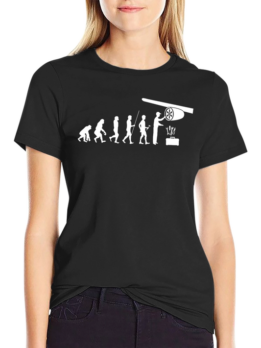 Evolution of a Pilot T-Shirt - Black Cotton Tee