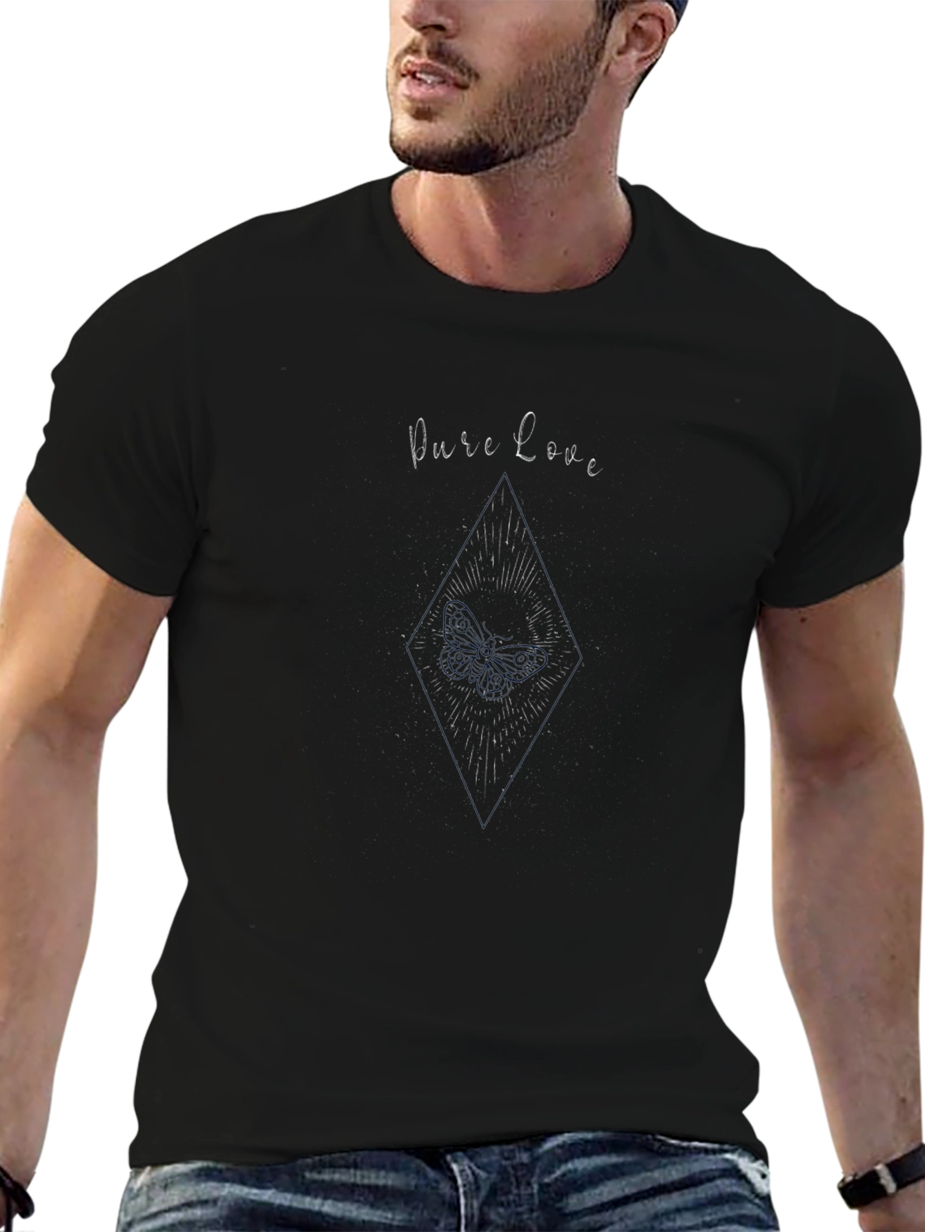 Pure Love Graphic T-Shirt - Black