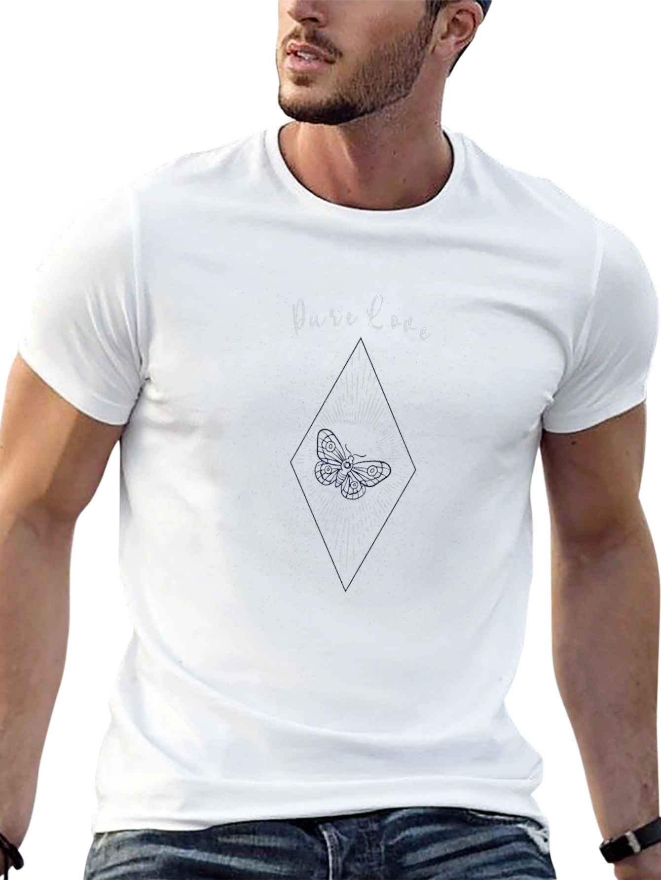 Pure Love Graphic T-Shirt - Black