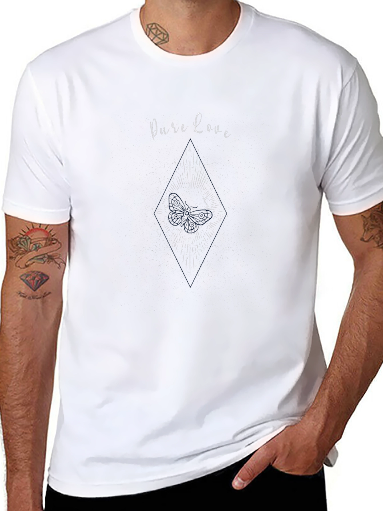 Pure Love Graphic T-Shirt - Black