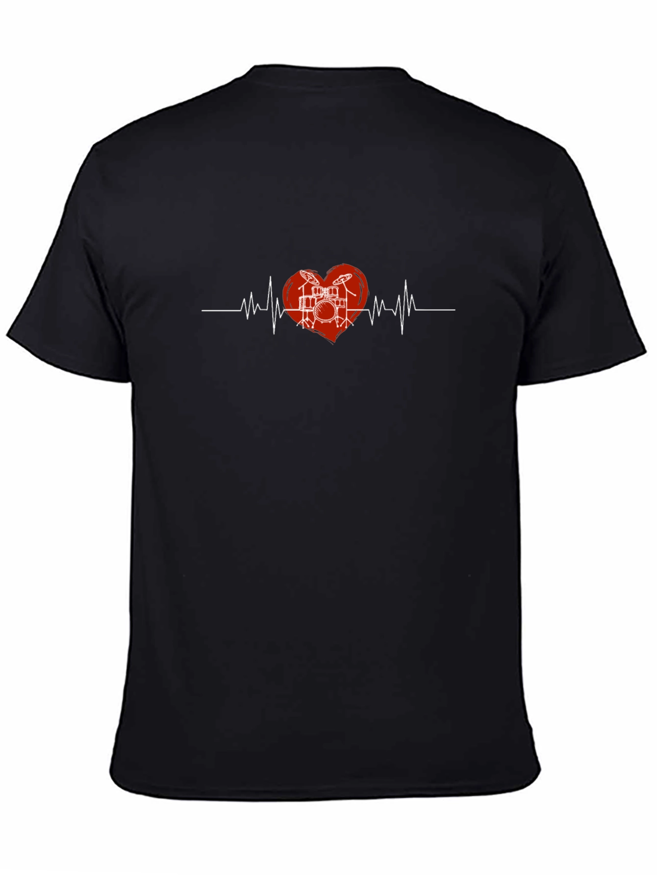 Drummer Heartbeat Graphic T-Shirt