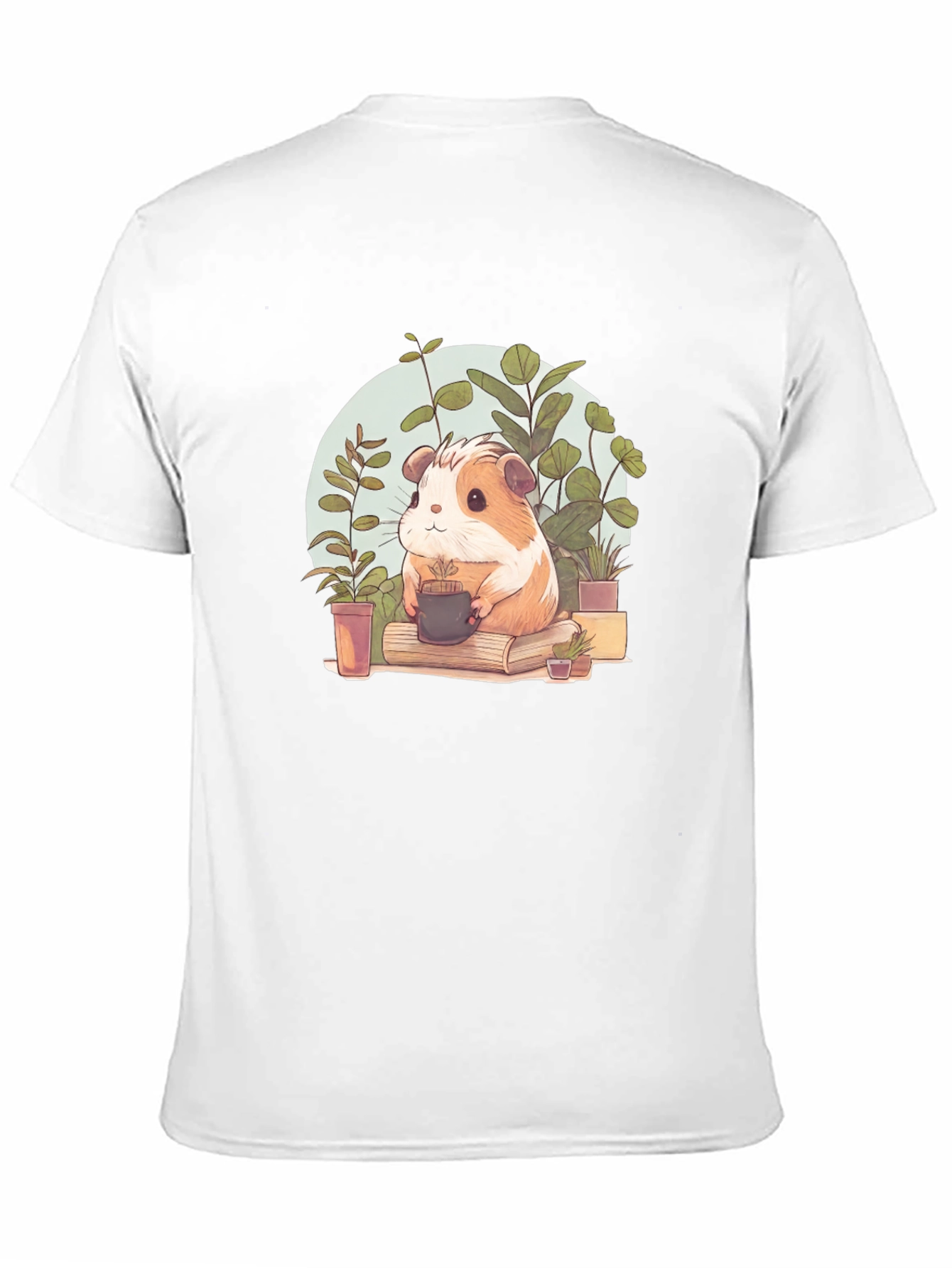 Cute Guinea Pig Gardener Graphic Tee
