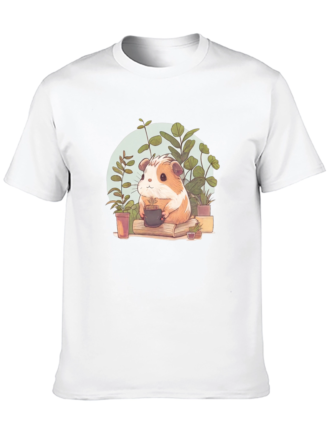 Cute Guinea Pig Gardener Graphic Tee