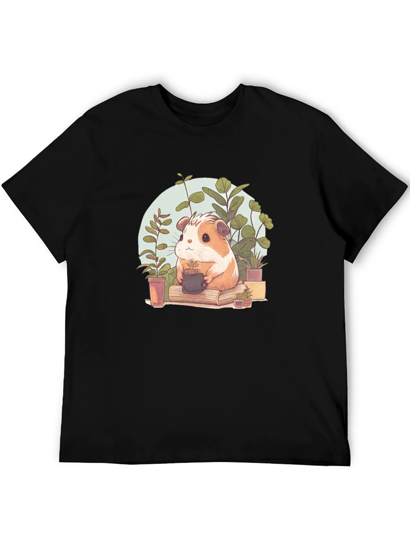 Cute Guinea Pig Gardener Graphic Tee