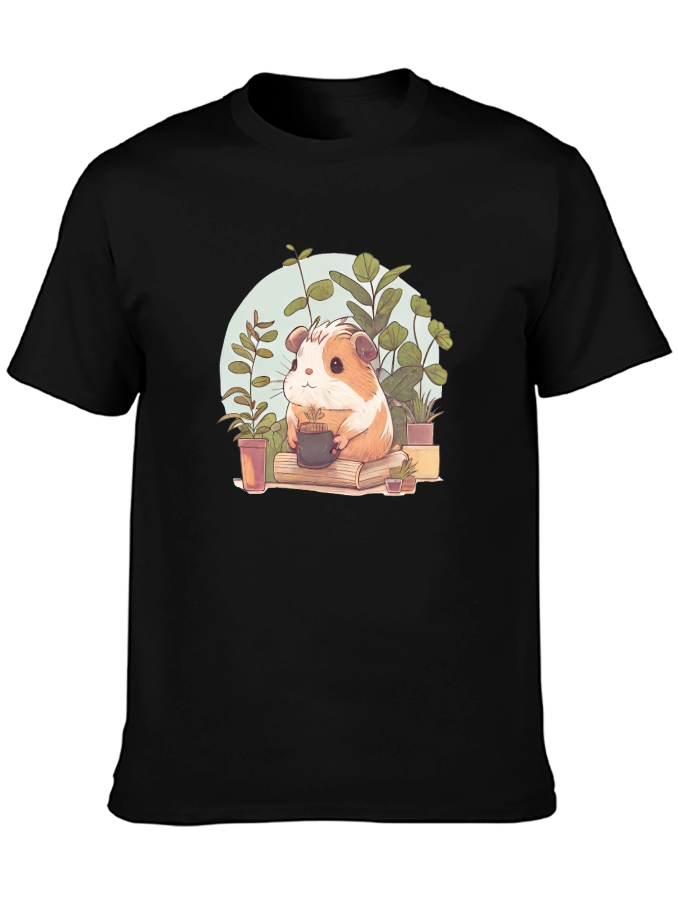 Cute Guinea Pig Gardener Graphic Tee