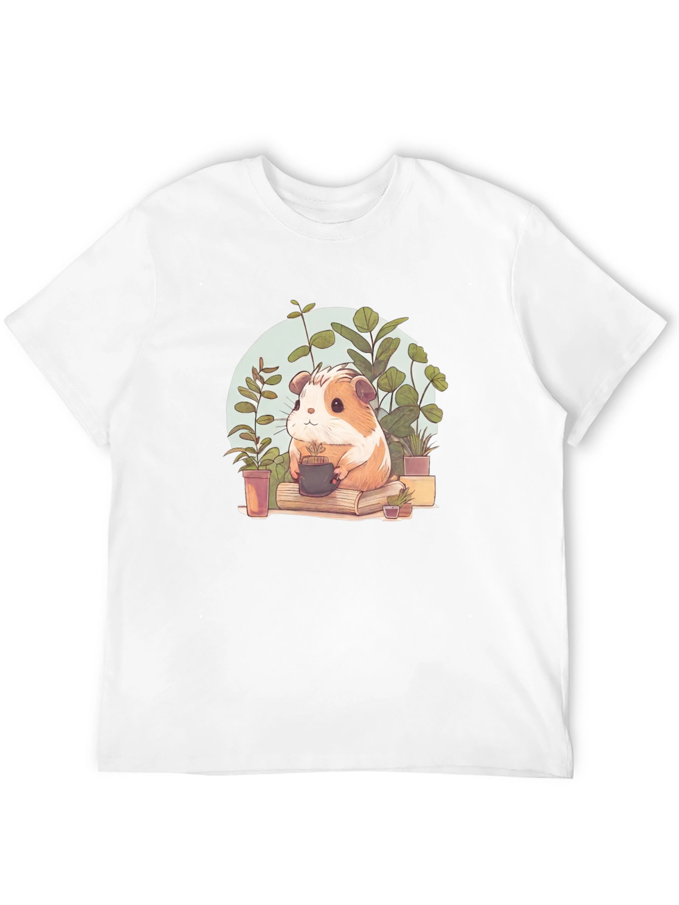 Cute Guinea Pig Gardener Graphic Tee