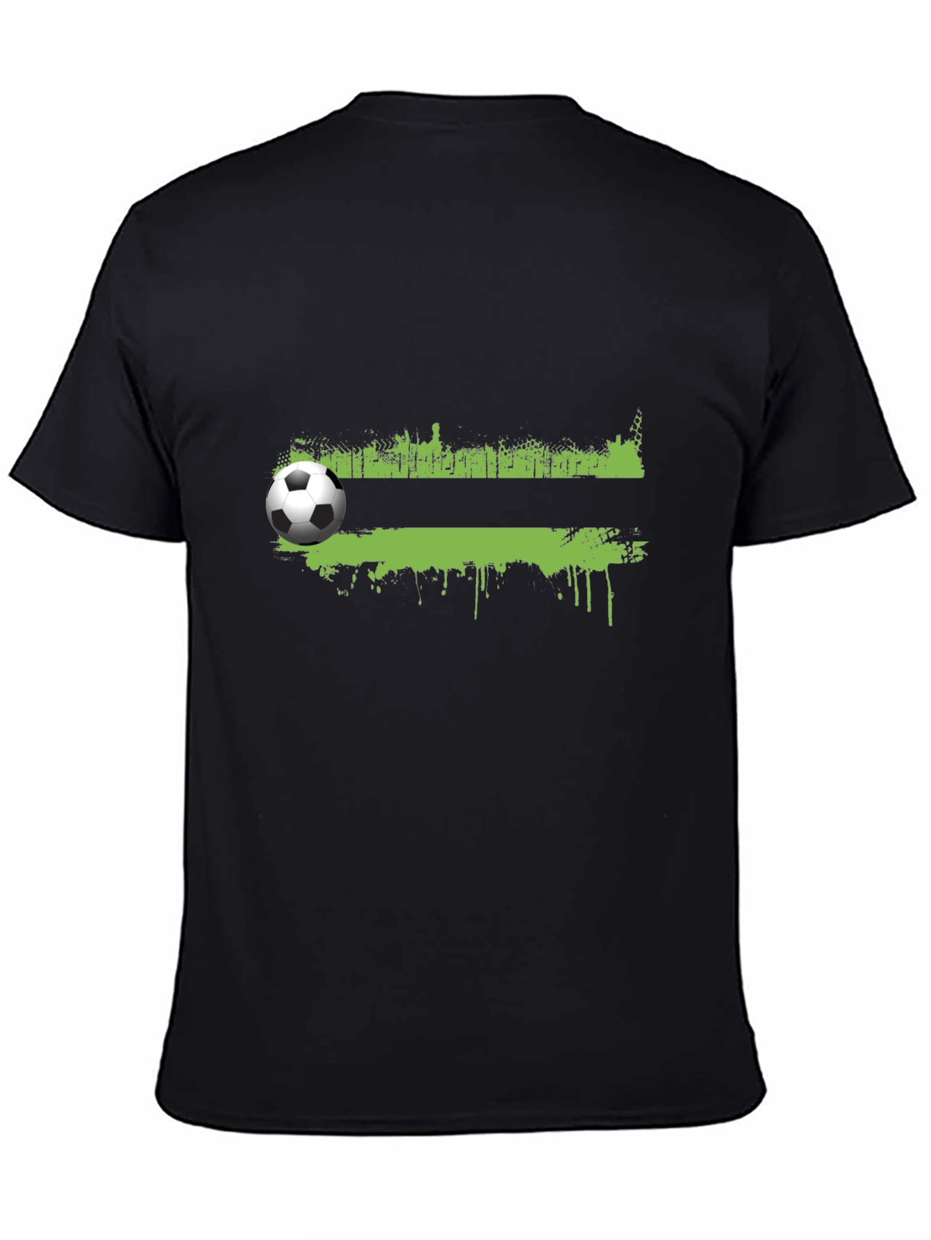 Soccer Ball Graphic Tee - Black