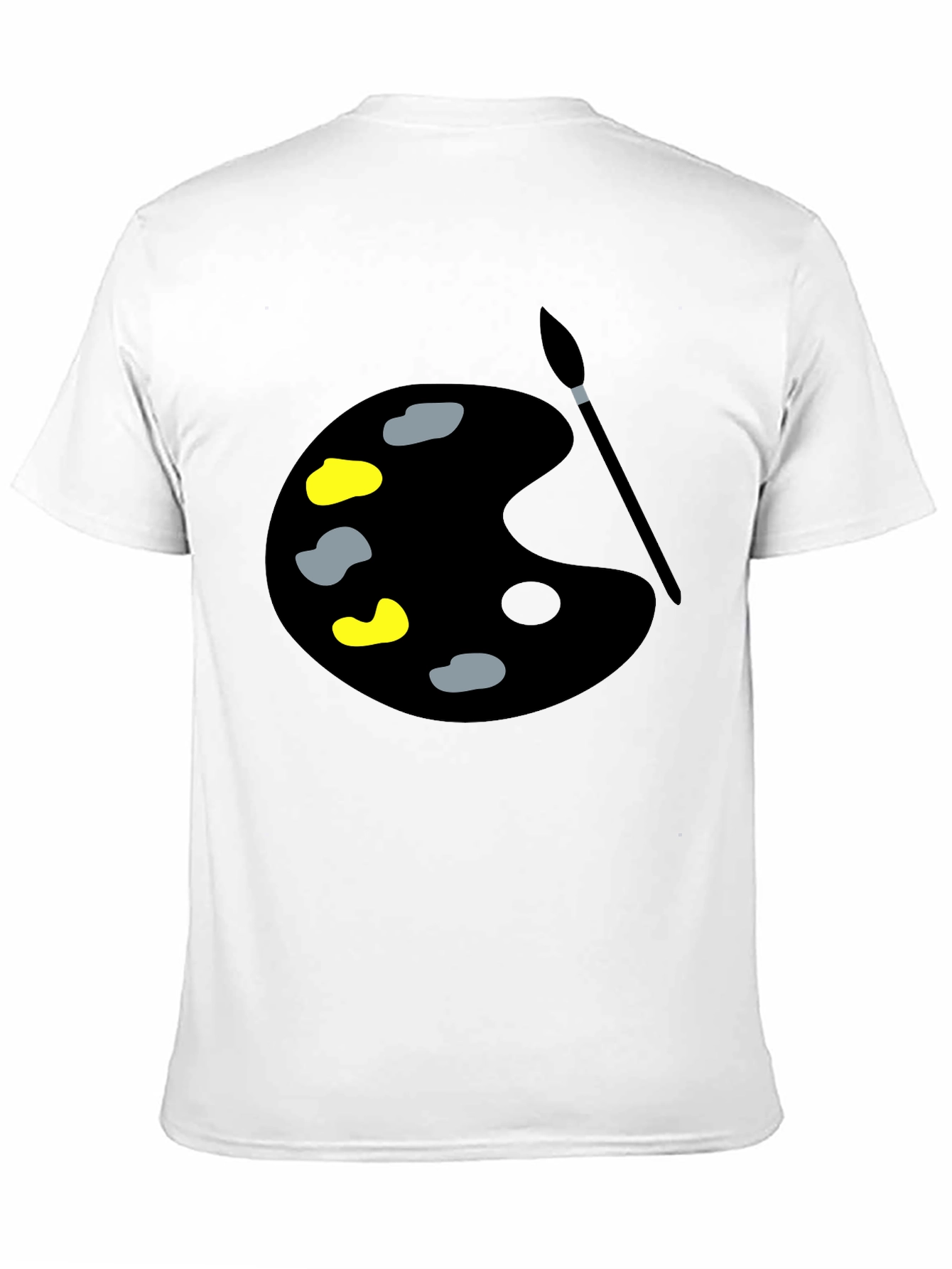 Artist Palette Graphic Tee - Black Cotton Comfort