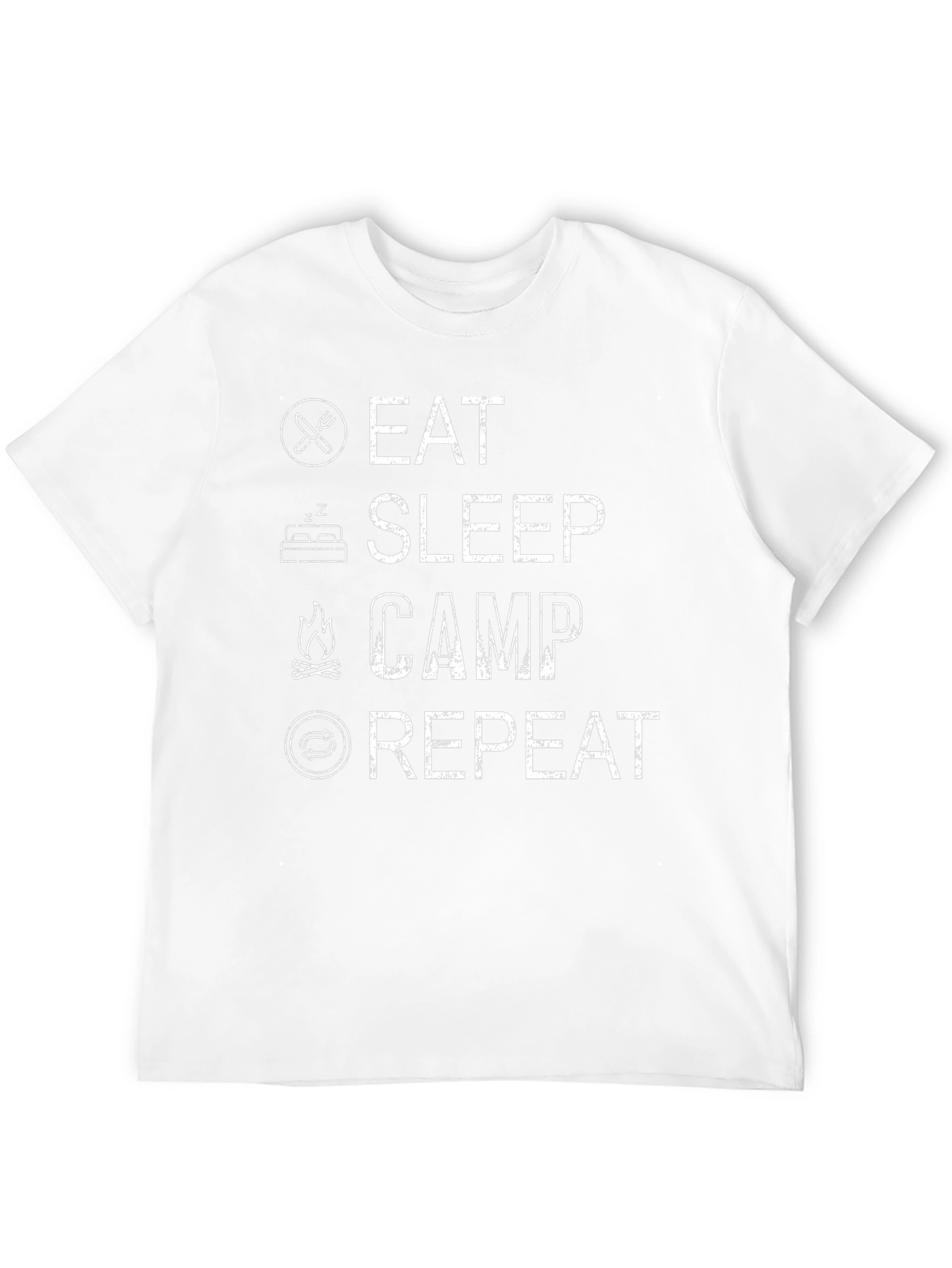 Eat Sleep Camp Repeat Graphic Tee
