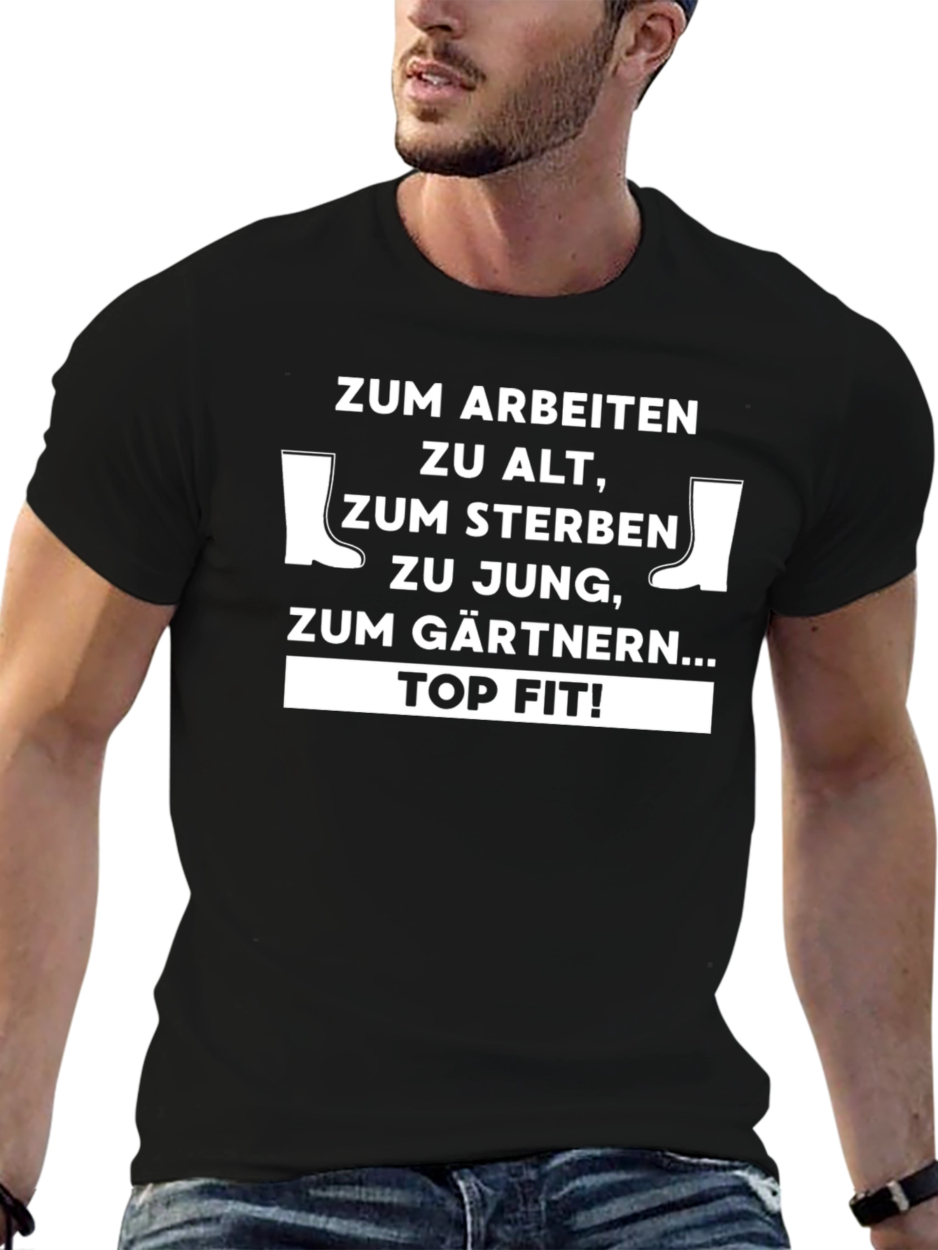 Gardening T-Shirt: Zum Gärtnern... Top Fit!