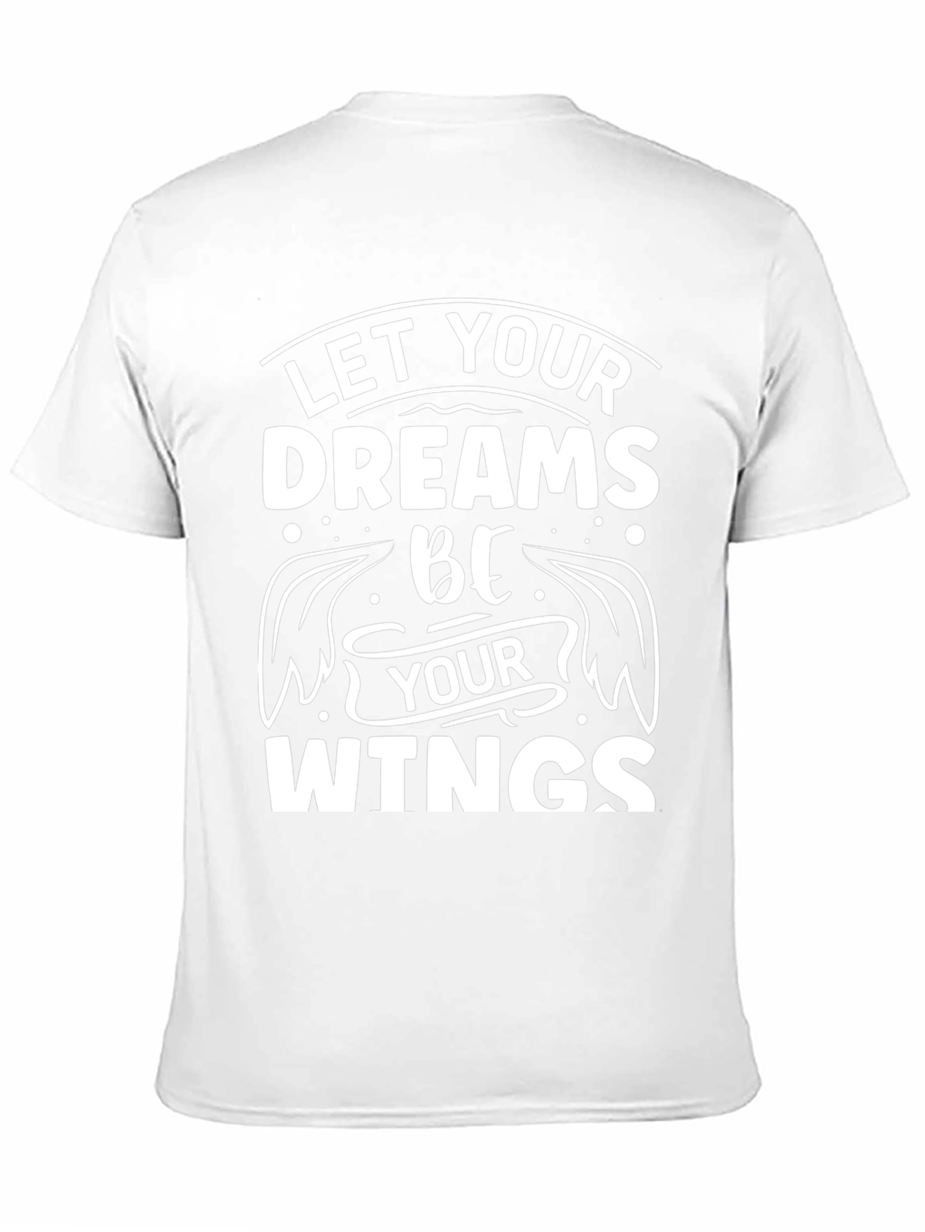 Dreams Be Your Wings Black T-Shirt Inspirational Mens Tee
