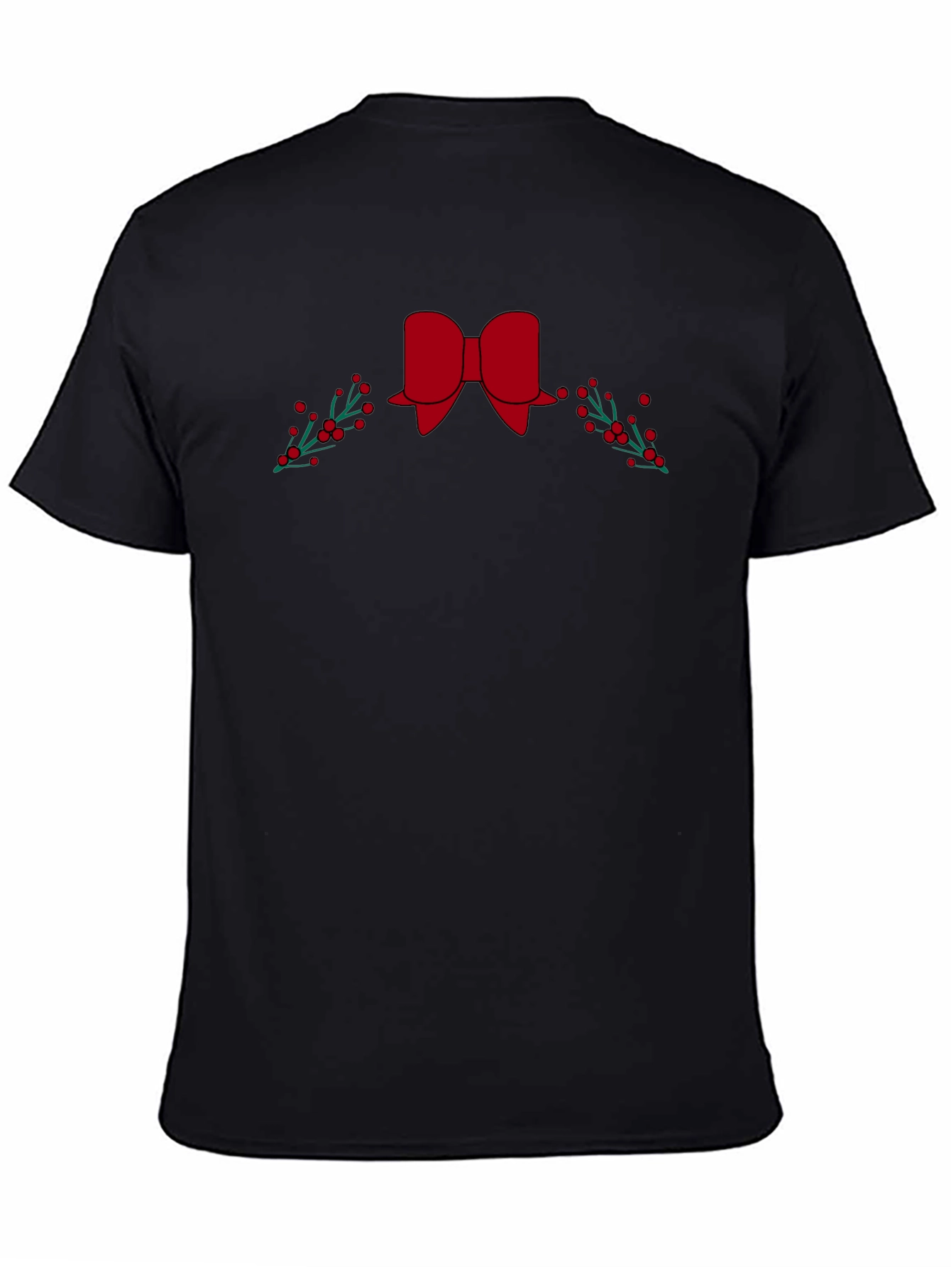 Festive Bow & Berries Graphic Tee