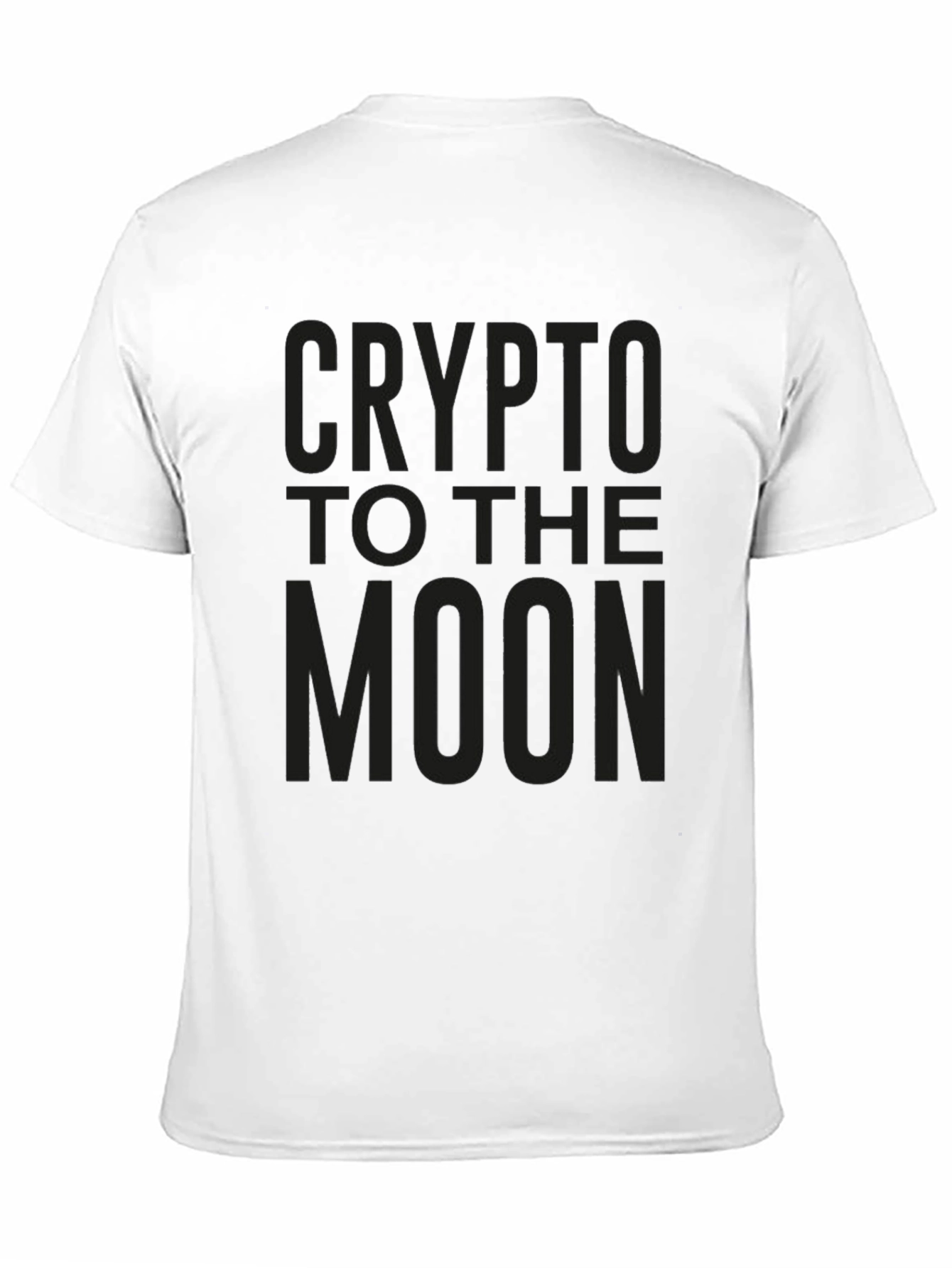 Crypto to the Moon Black Graphic Tee