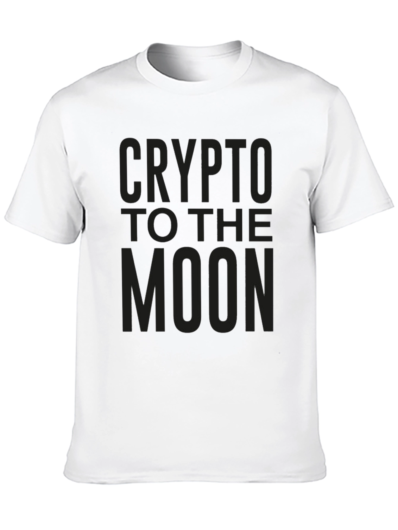 Crypto to the Moon Black Graphic Tee